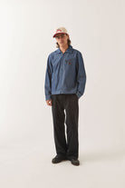 Brixton - Mechanic Garage Zip Jacket - Indigo Herringbone