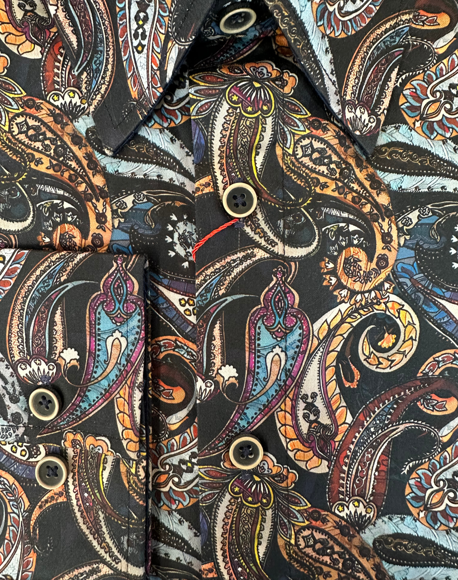 English Laundry - John Lennon LS Shirt - Black Paisley Multi