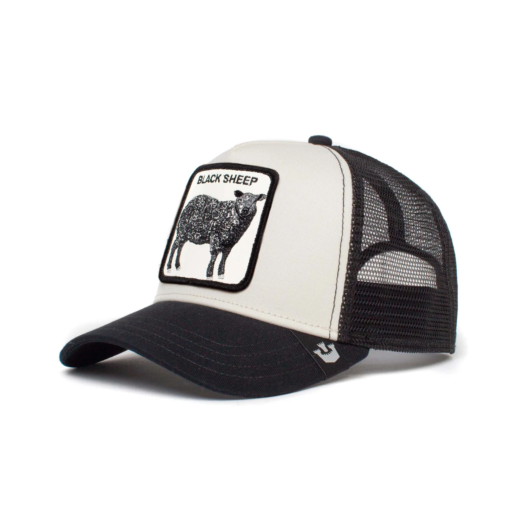 Goorin Bros - The Black Sheep Trucker Cap  - Black/White
