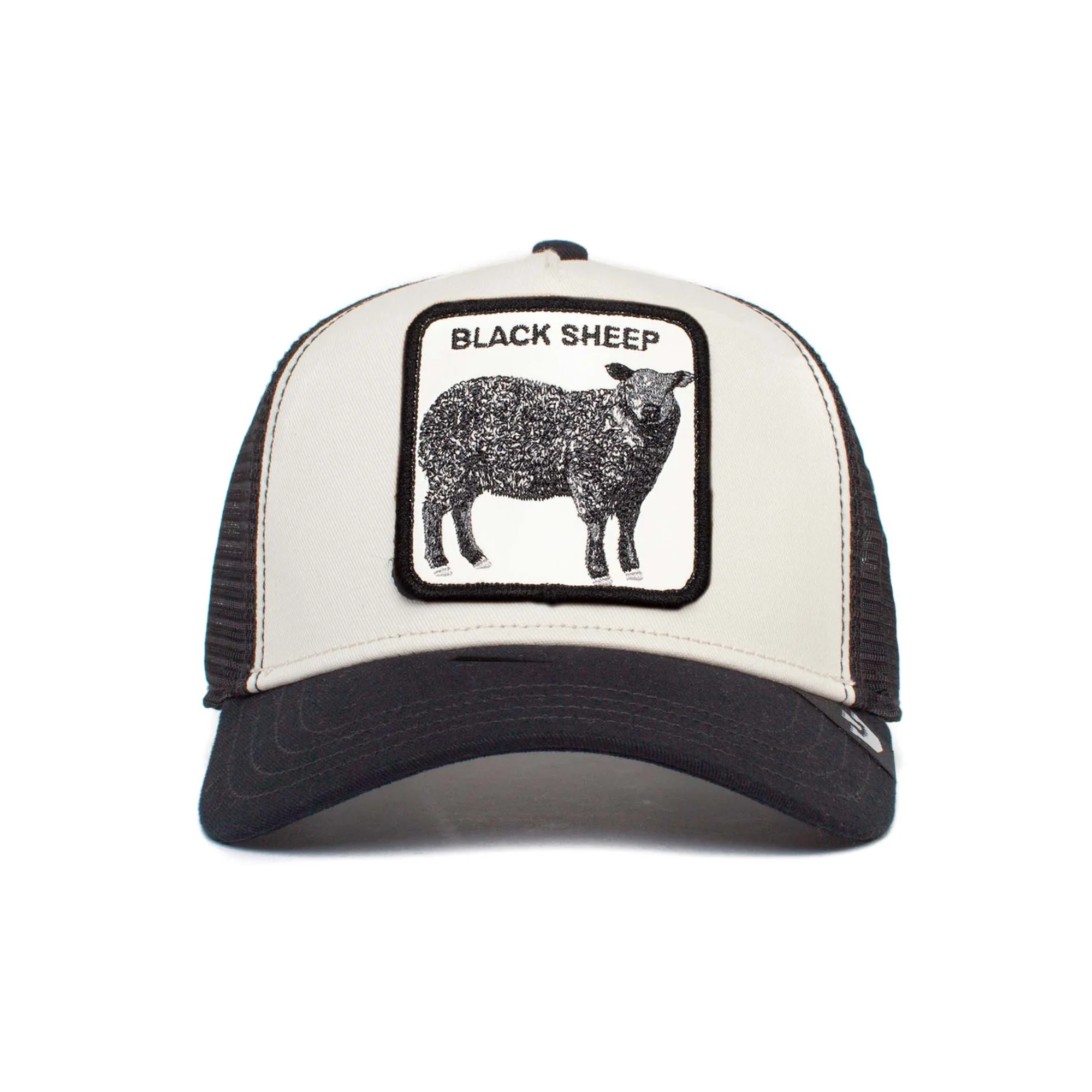 Goorin Bros - The Black Sheep Trucker Cap  - Black/White