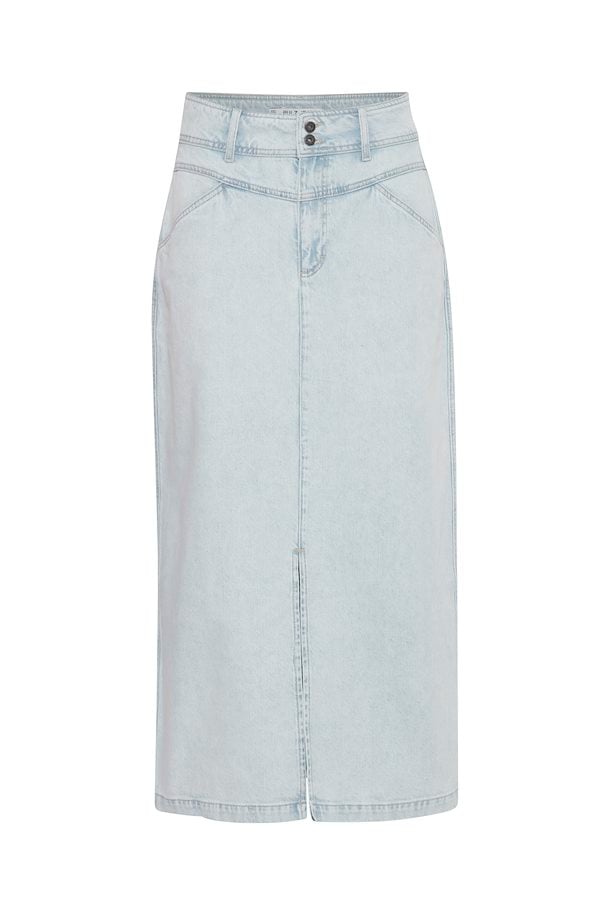 Pulz - Rachel Denim Skirt - Bleach Blue