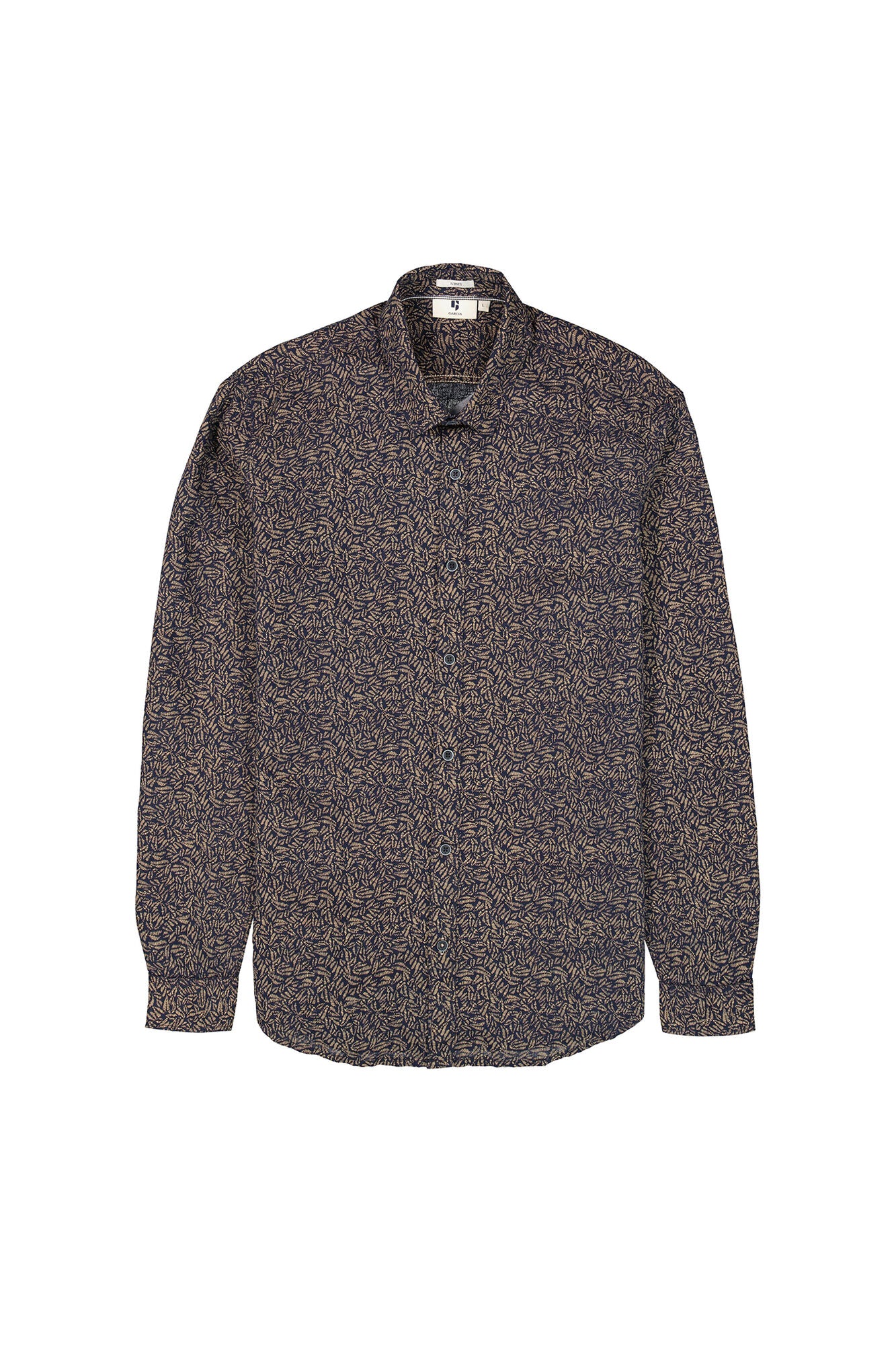 Garcia - Gold Fern LS Shirt - Deep Ink