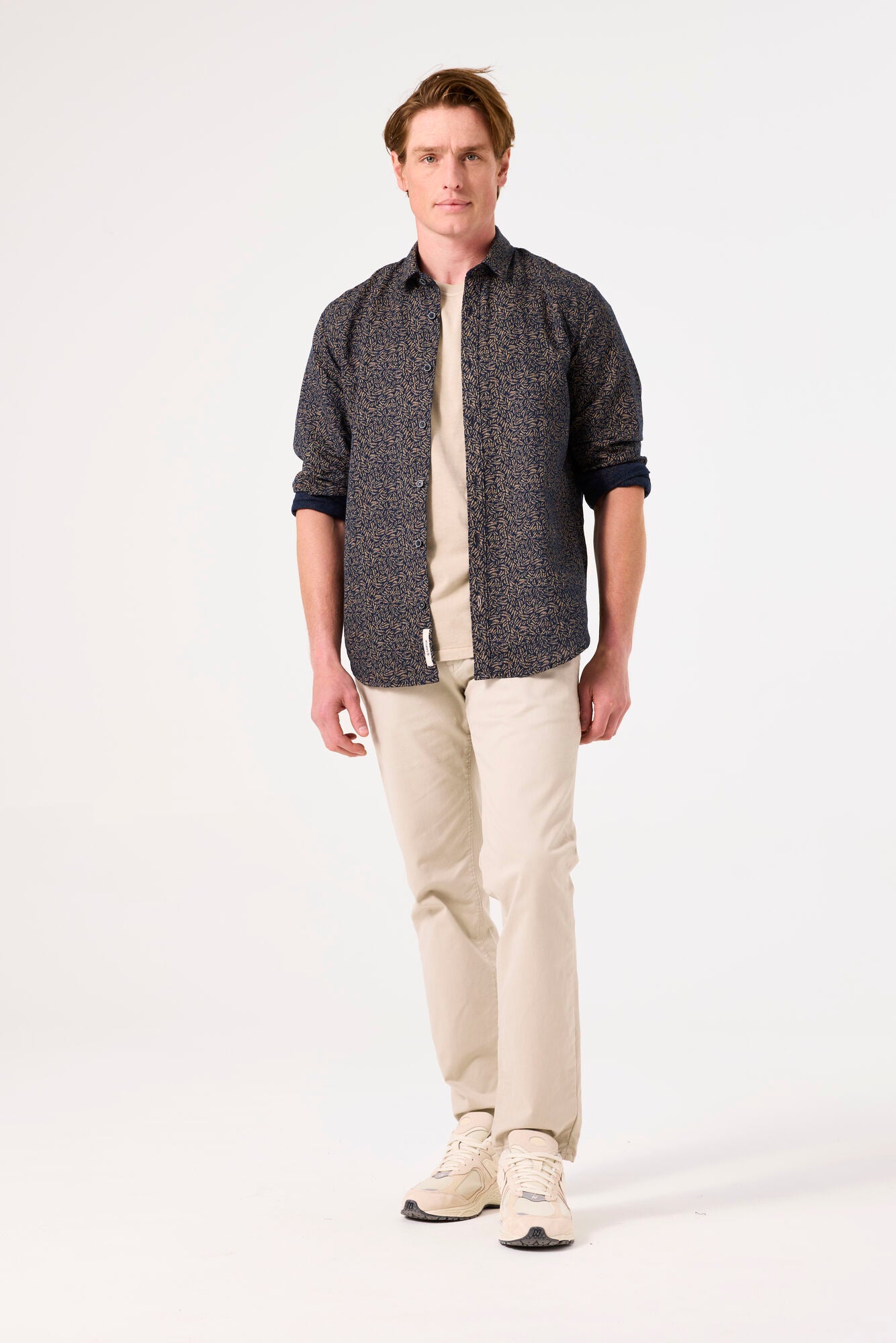 Garcia - Gold Fern LS Shirt - Deep Ink