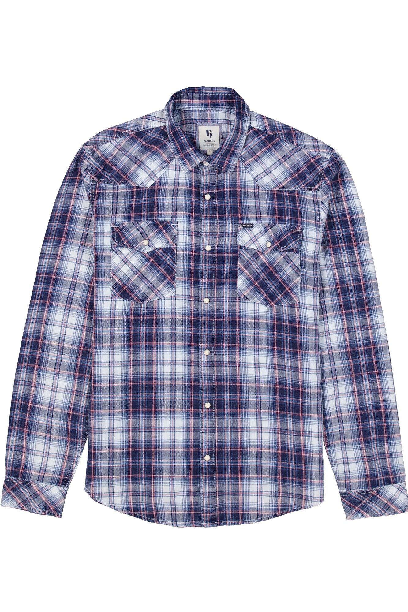 Garcia - Checkered LS Shirt - Indigo