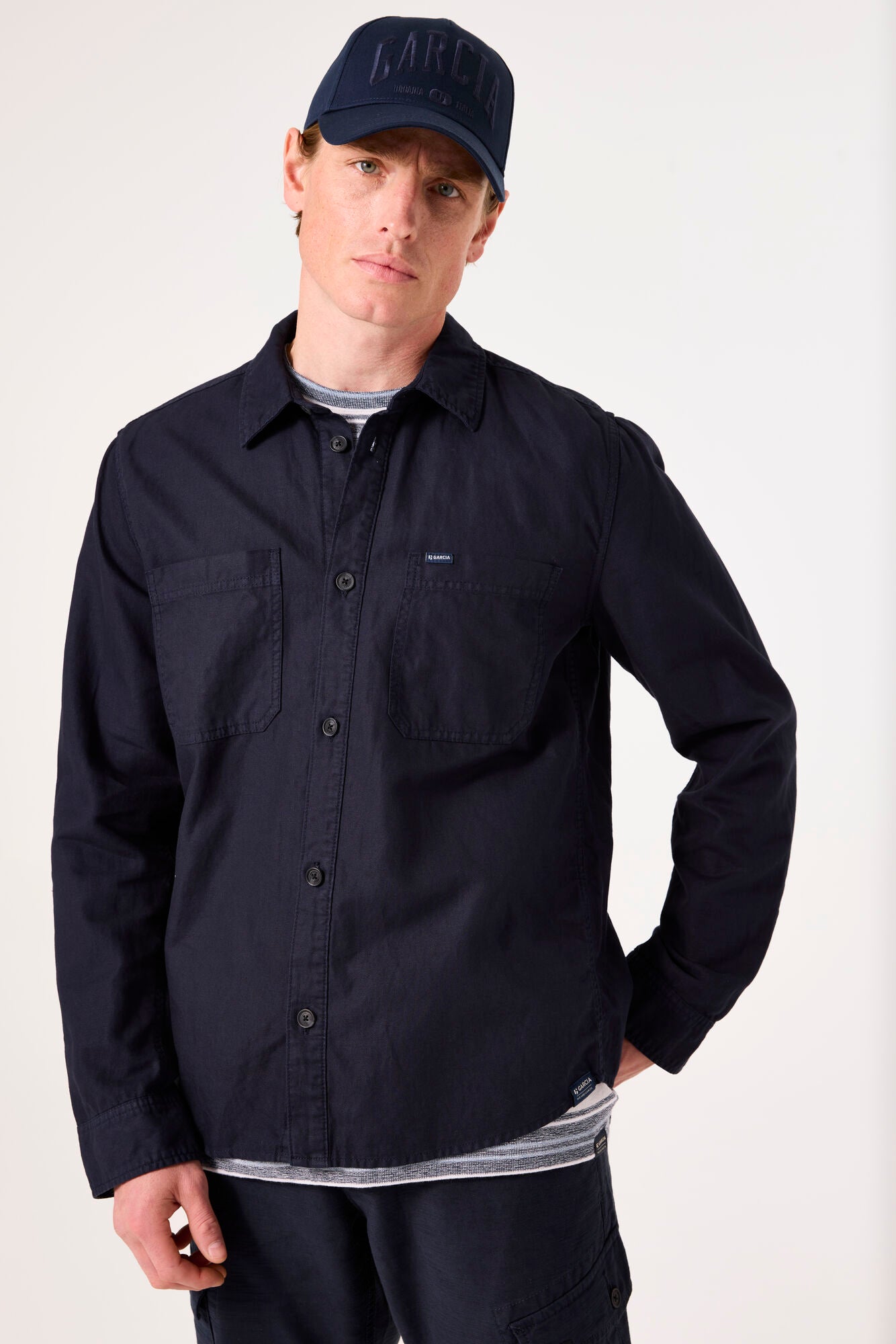 Garcia - Chest Pocket Overshirt - Deep Ink