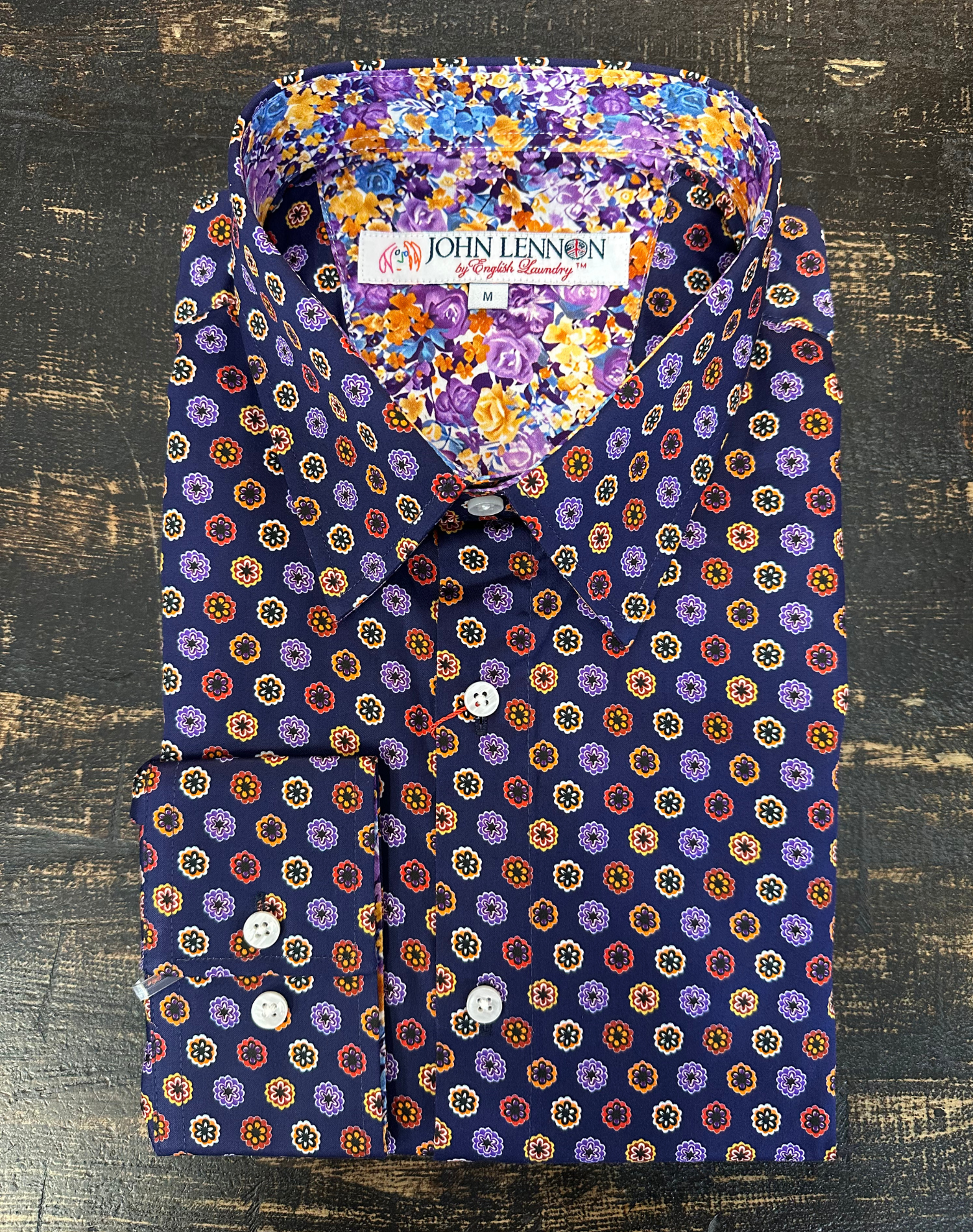 English Laundry - John Lennon LS Shirt - Candy Purple Multi