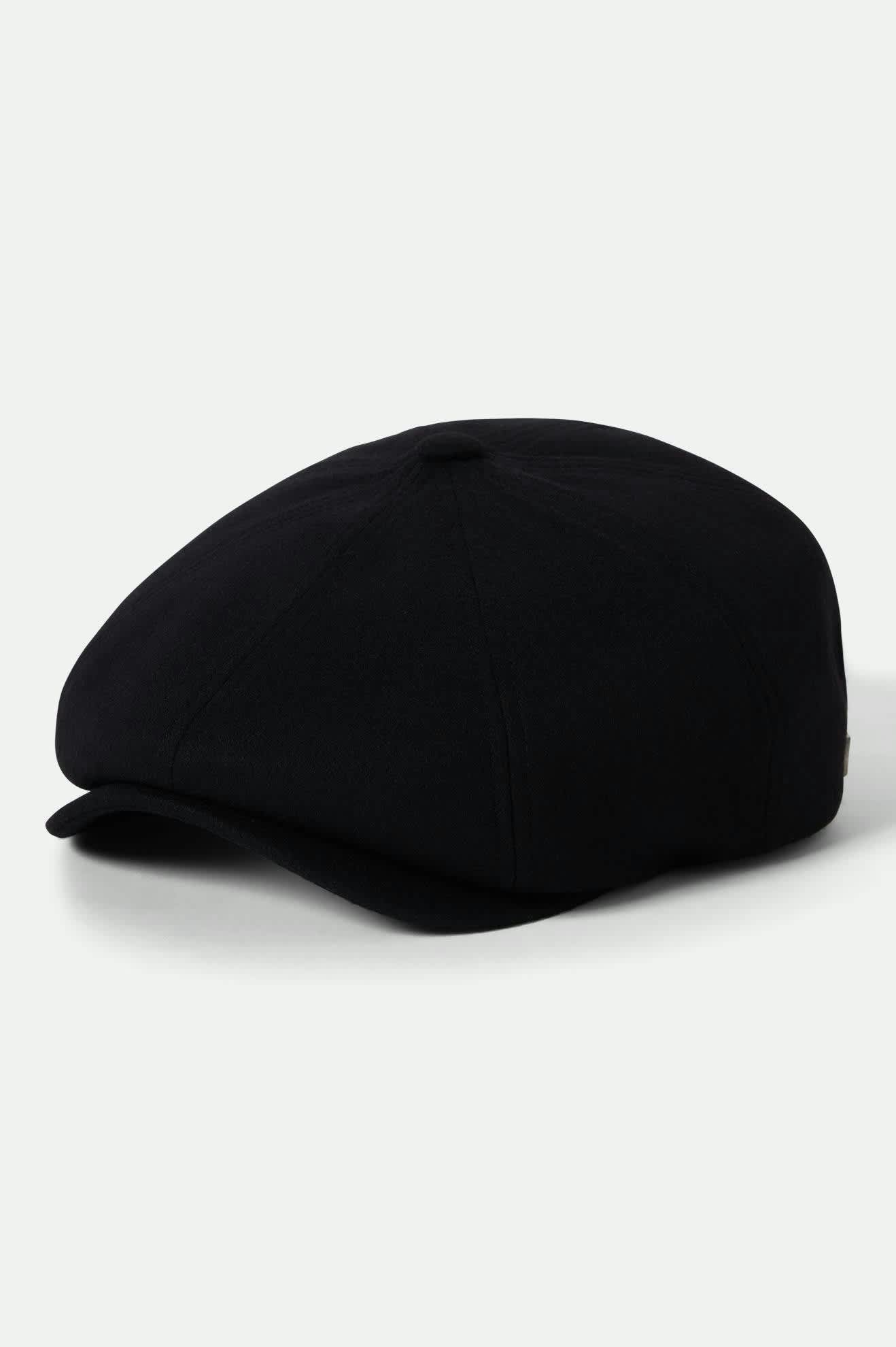 Brixton - Brood Flannel Snap Cap - Black/Moss