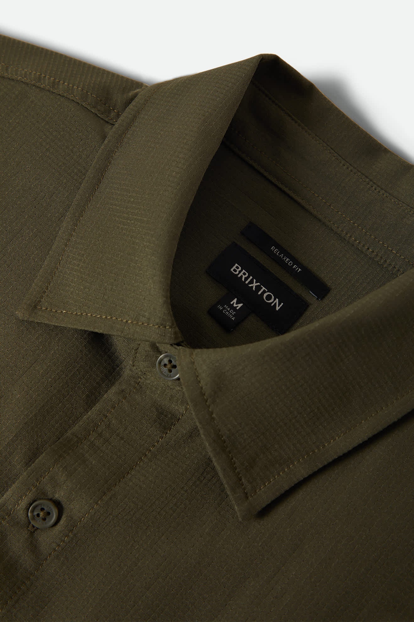 Brixton - Journey Lightweight LS Shirt - Dark Olive