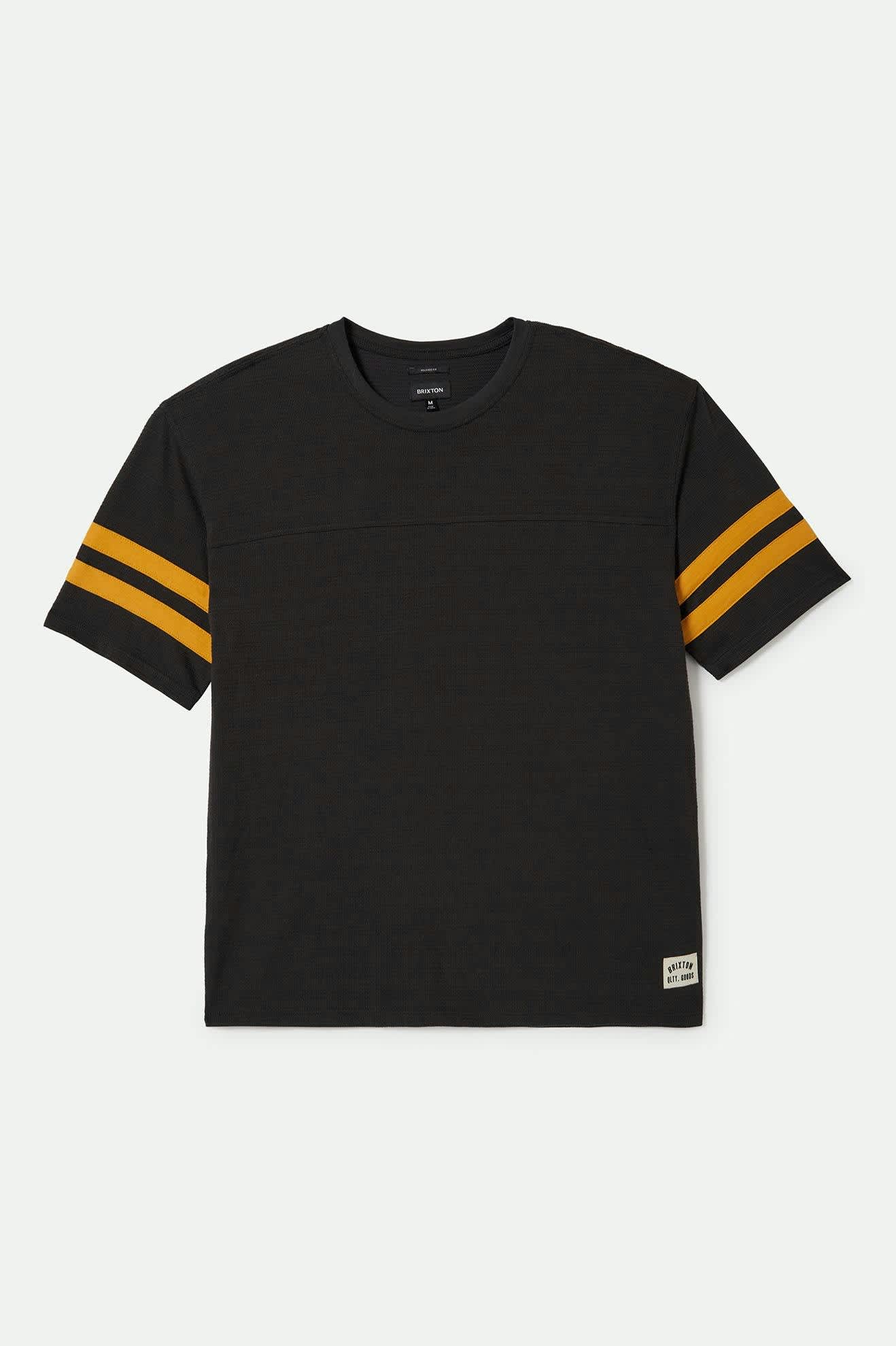 Brixton - Vintage Football Mesh Tee - Washed Black/Ray Flower