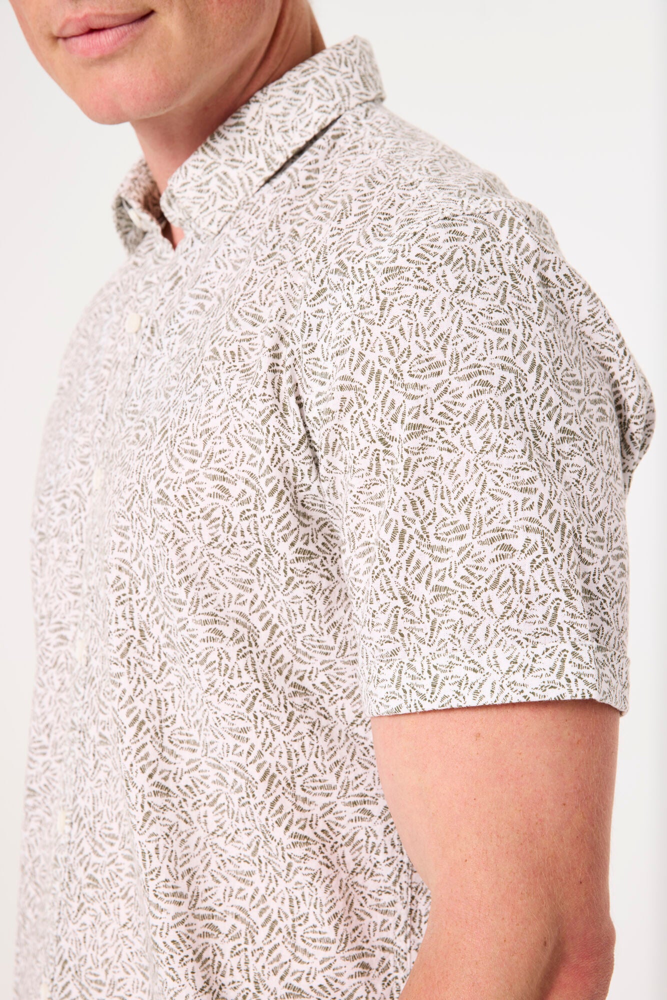 Garcia - Fern Print SS Shirt - White