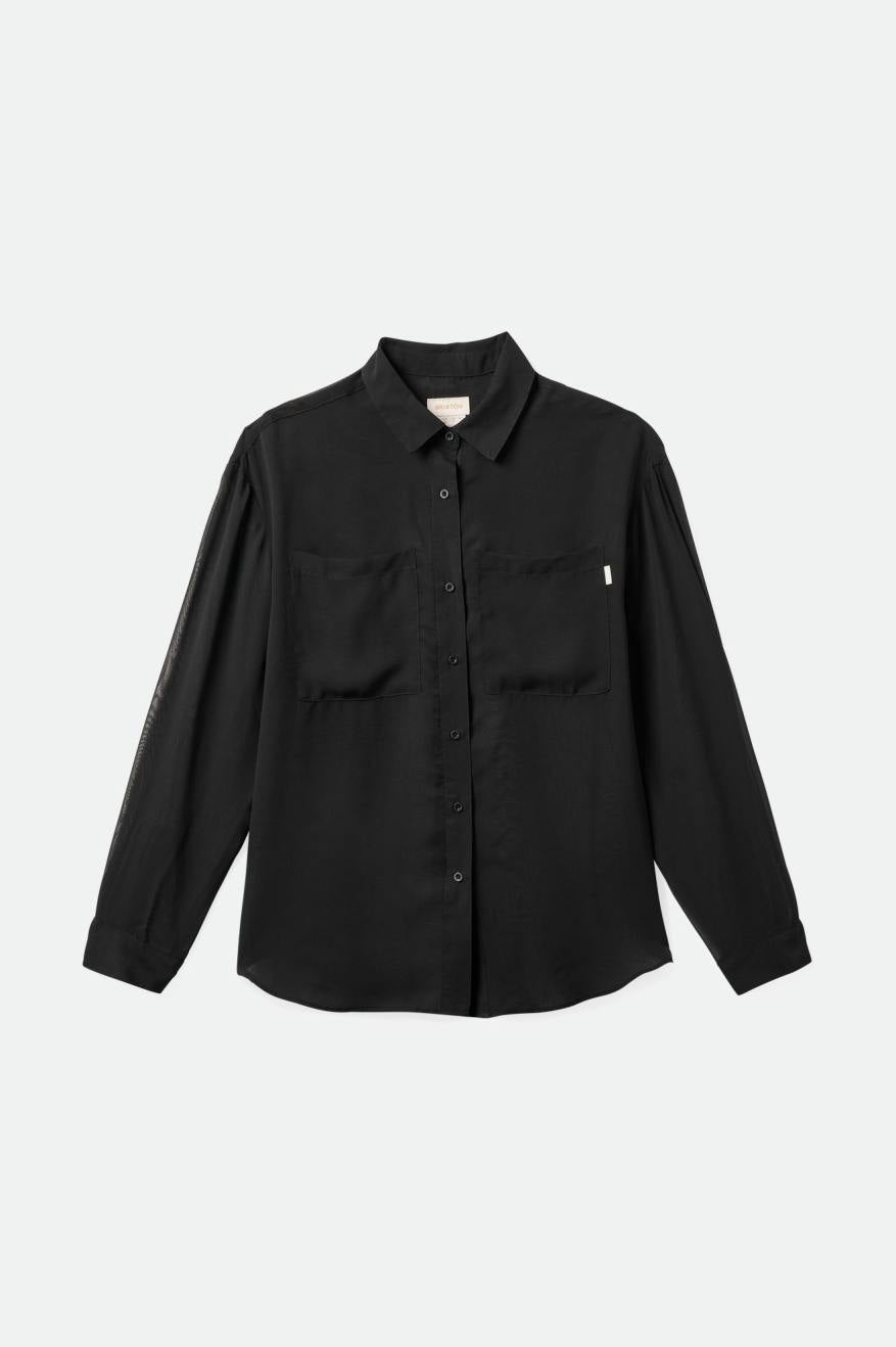 Brixton - Holmes Sheer LS Shirt - Black
