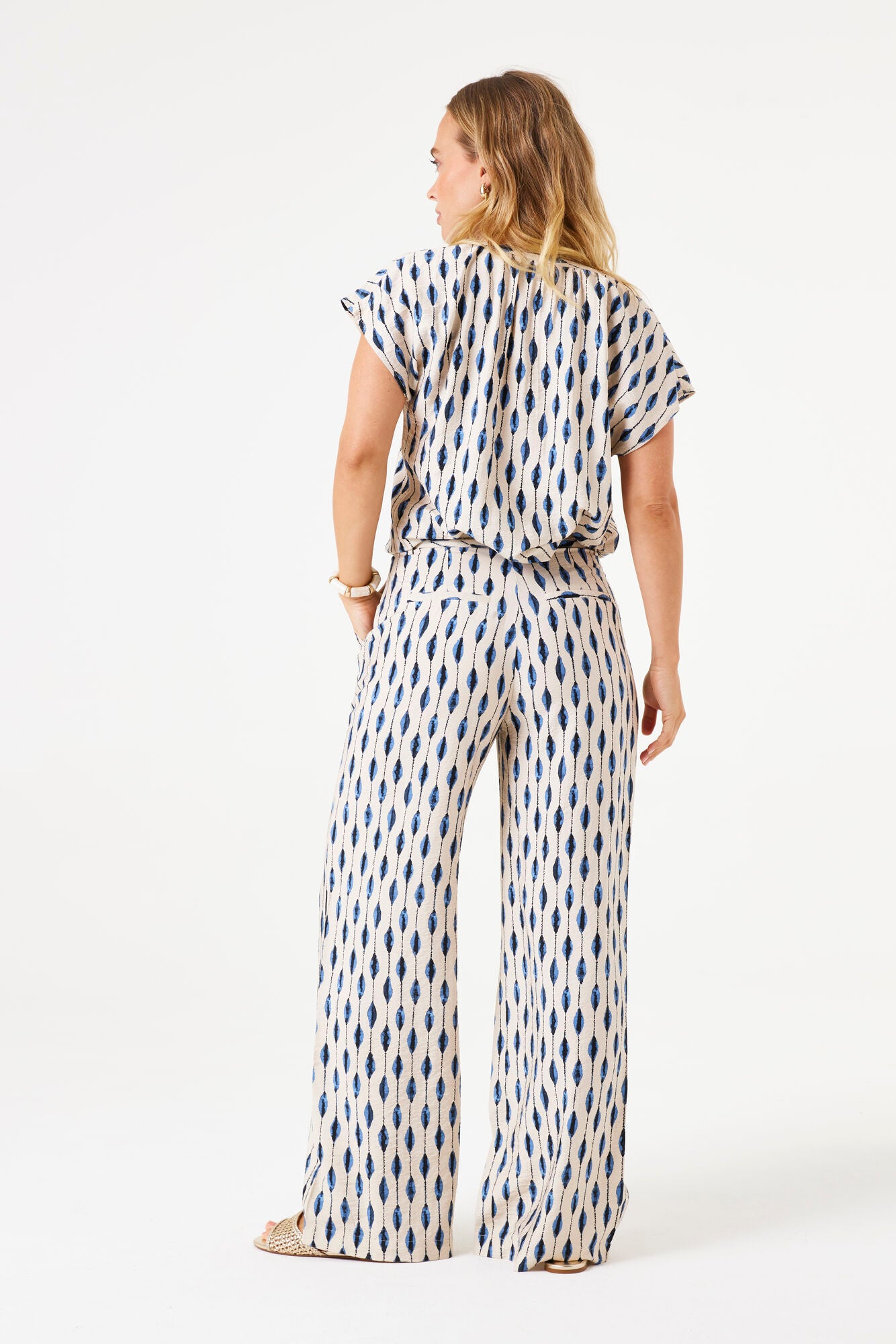 Garcia - Printed Pant - Pearl