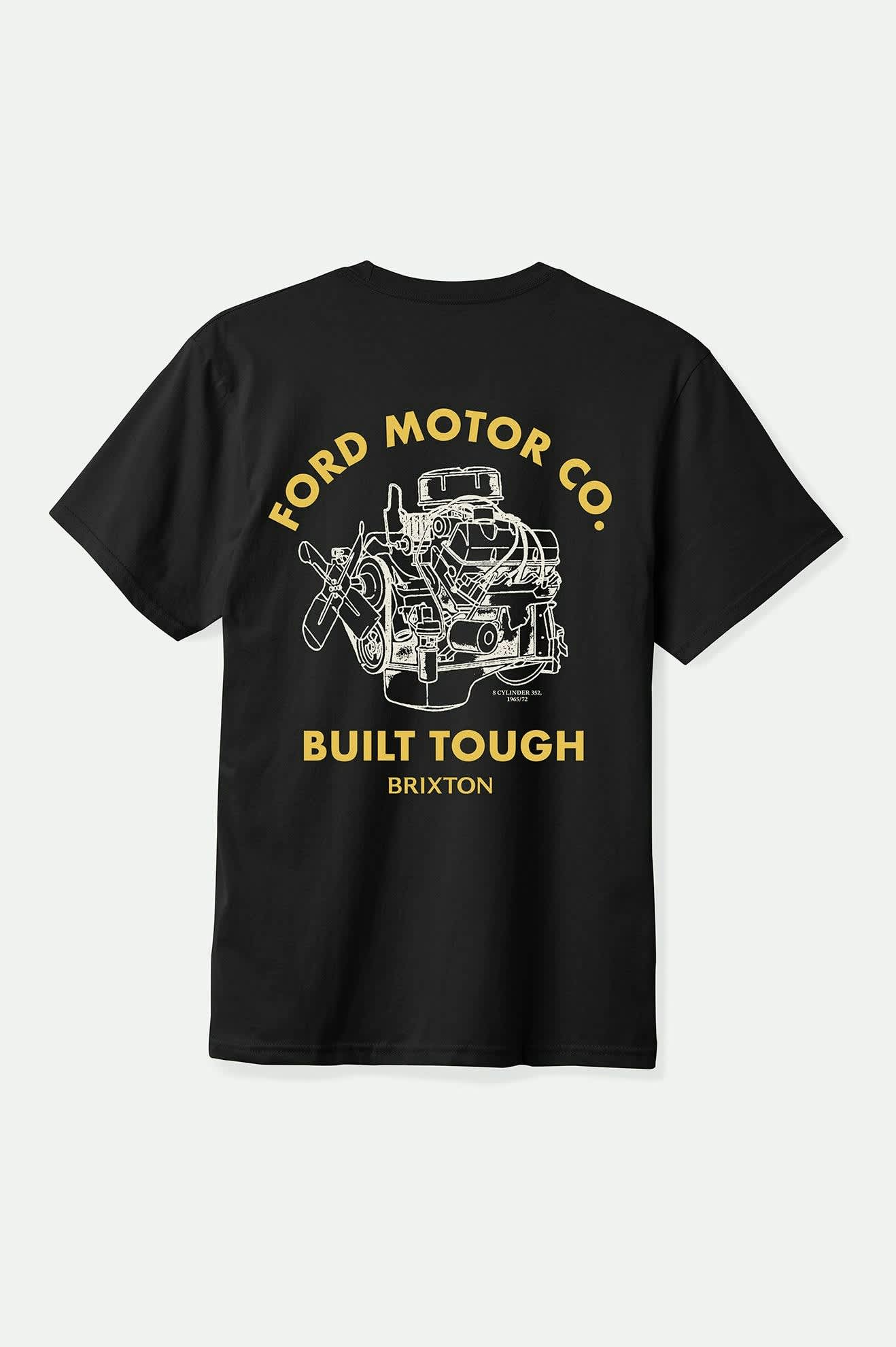 Brixton - Ford Built Tough Tee - Burnt Rubber