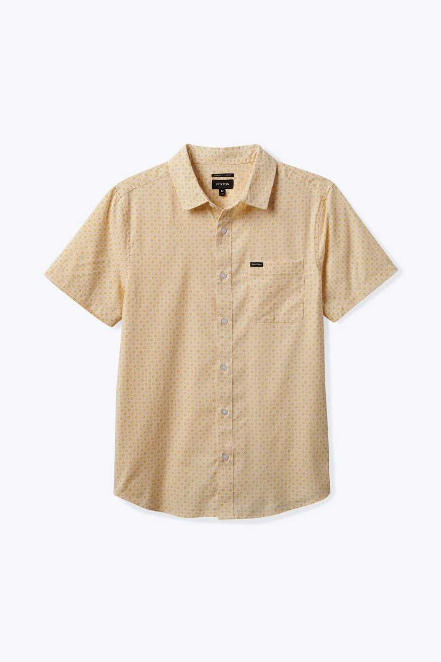 Brixton - Charter Print SS Shirt - Whitecap Micro