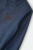 Brixton - Mechanic Garage Zip Jacket - Indigo Herringbone