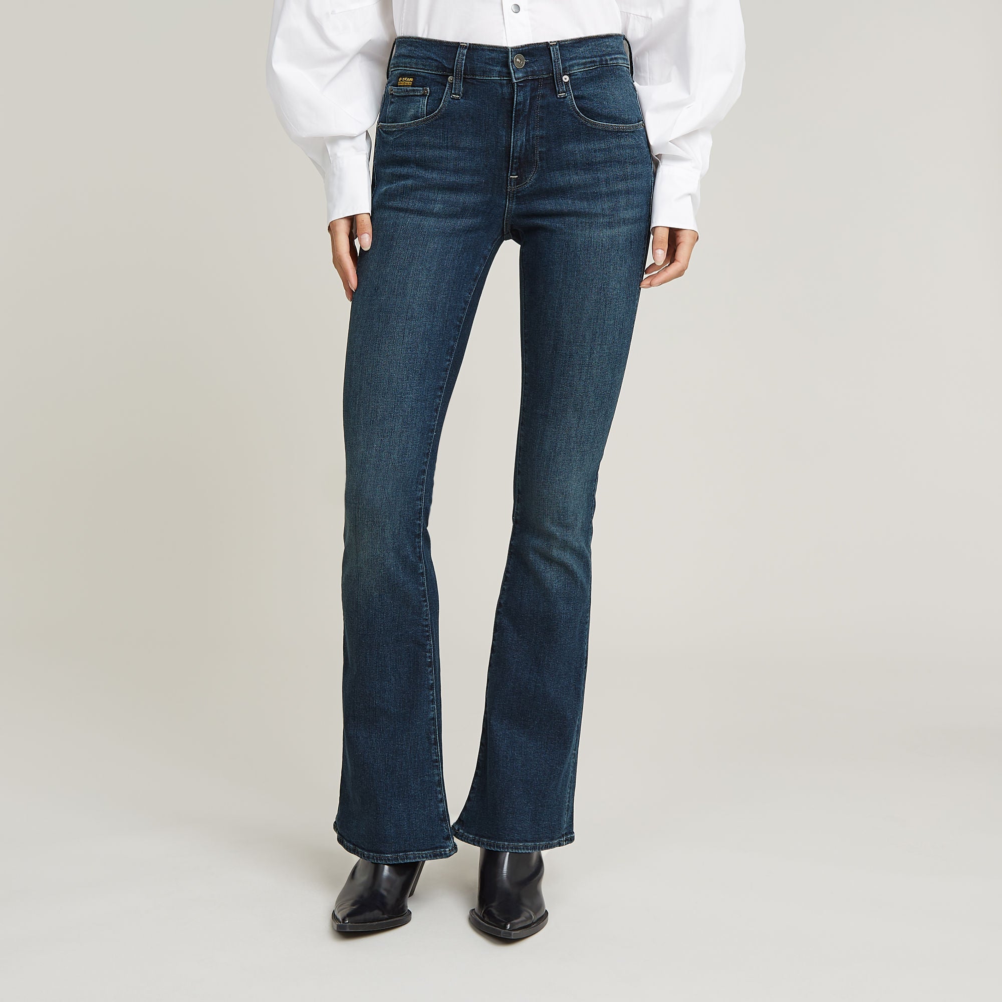 G-Star Raw - 3301 Flare Jean - Worn In Icy Blue