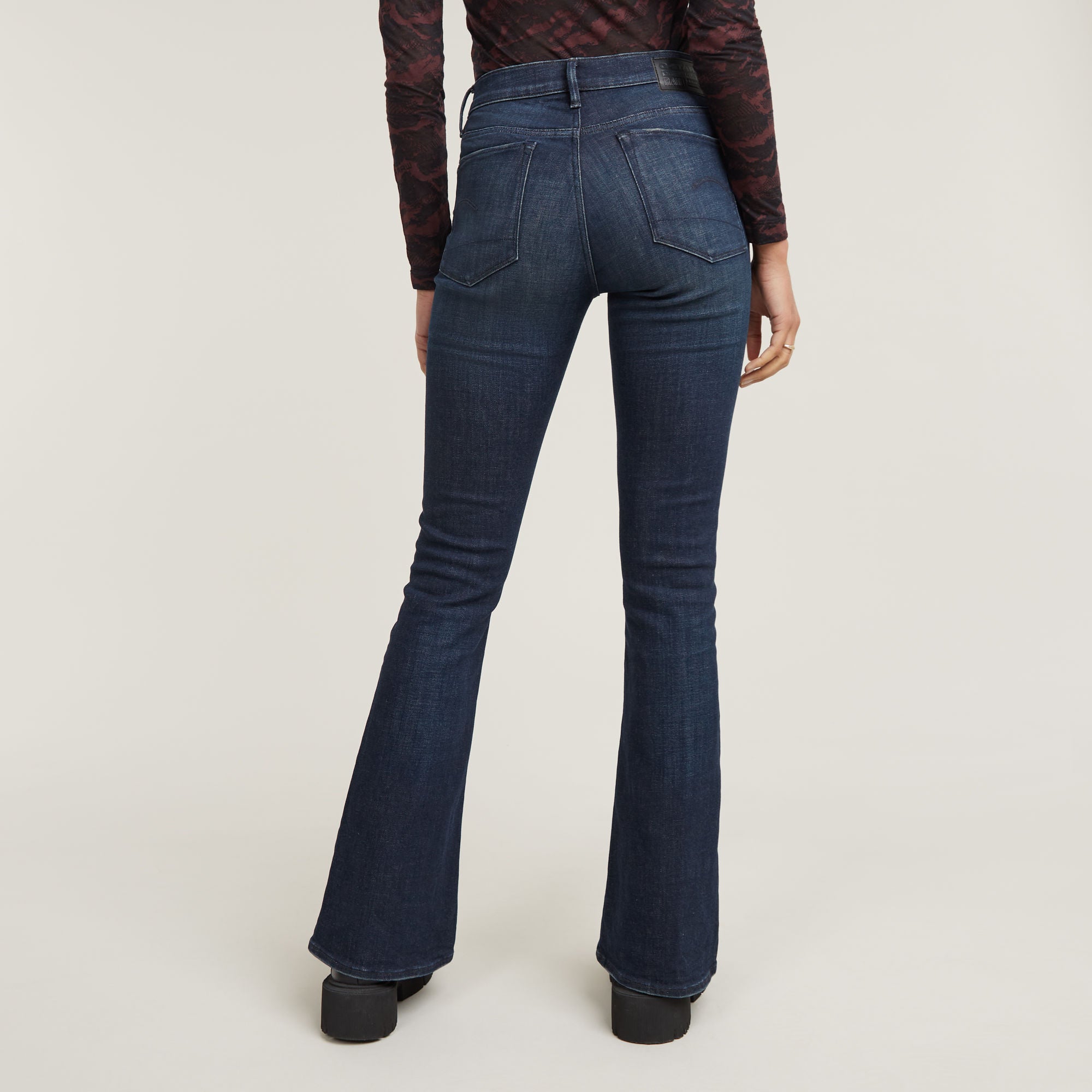 G-Star Raw - 3301 Flare Jean - Worn In Aurora