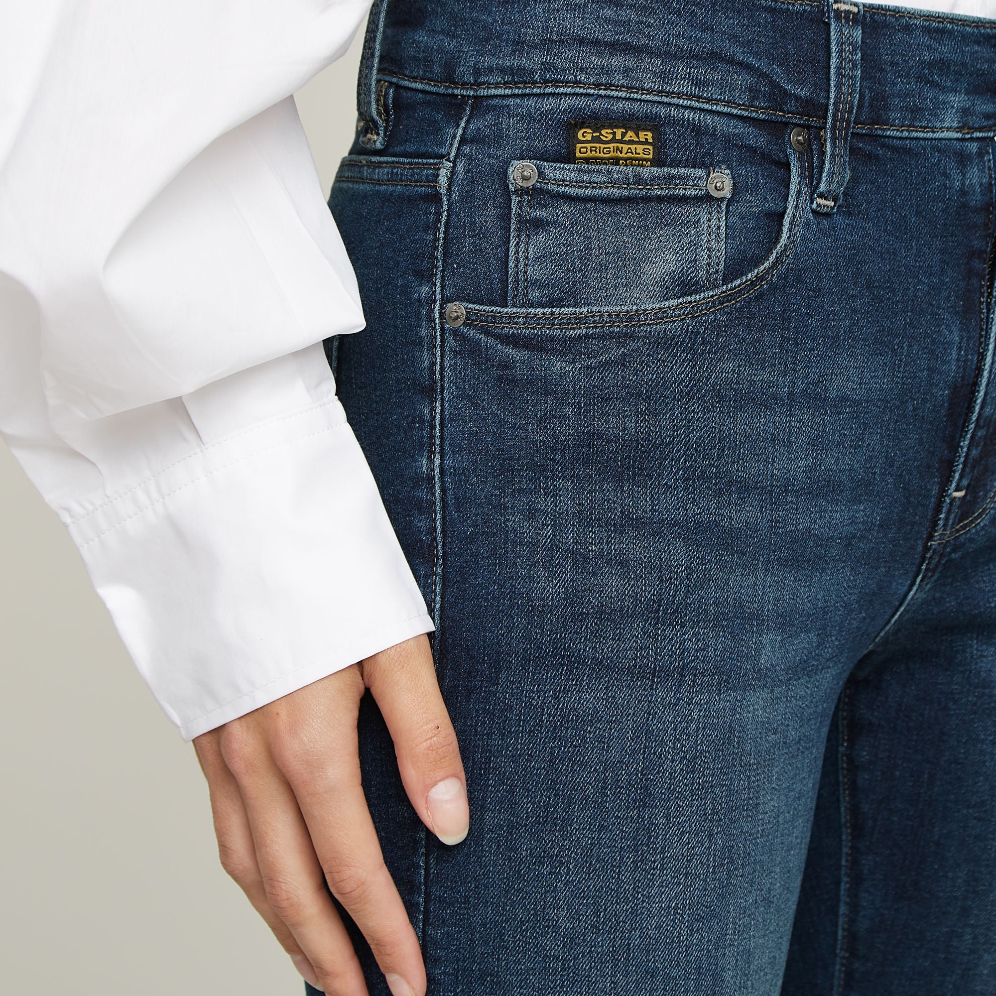 G-Star Raw - 3301 Flare Jean - Worn In Icy Blue