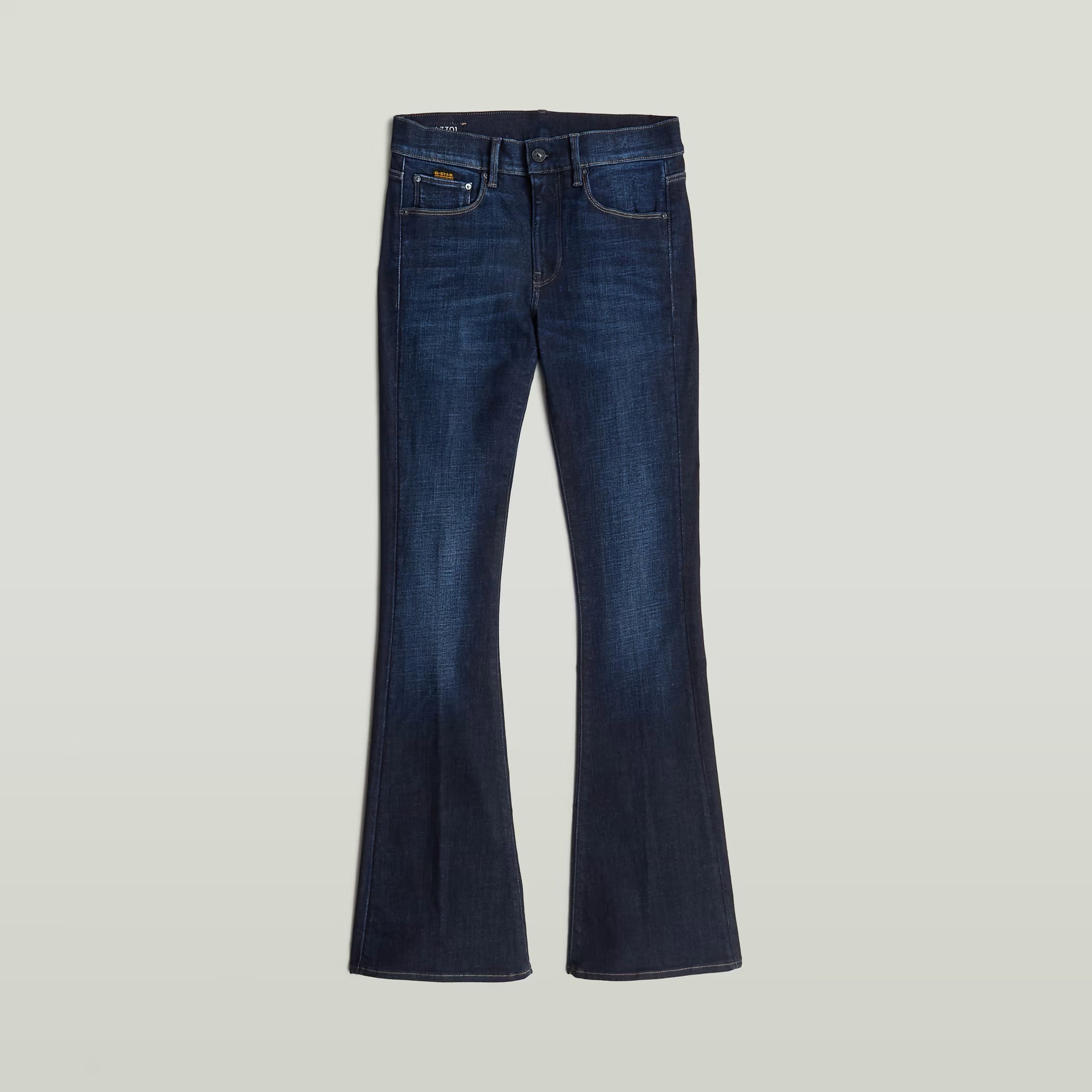 G-Star Raw - 3301 Flare Jean - Worn In New Moon