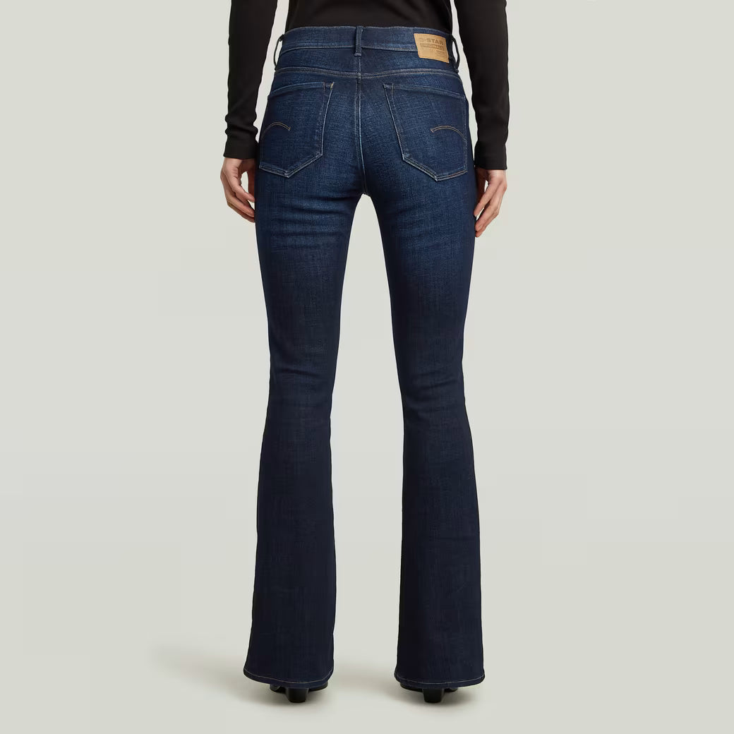 G-Star Raw - 3301 Flare Jean - Worn In New Moon