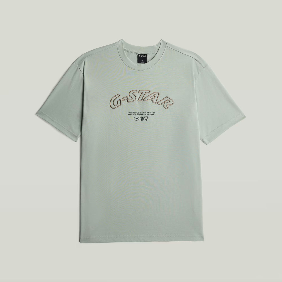 G-Star Raw - 3D Embro Relaxed Tee - Pale Green