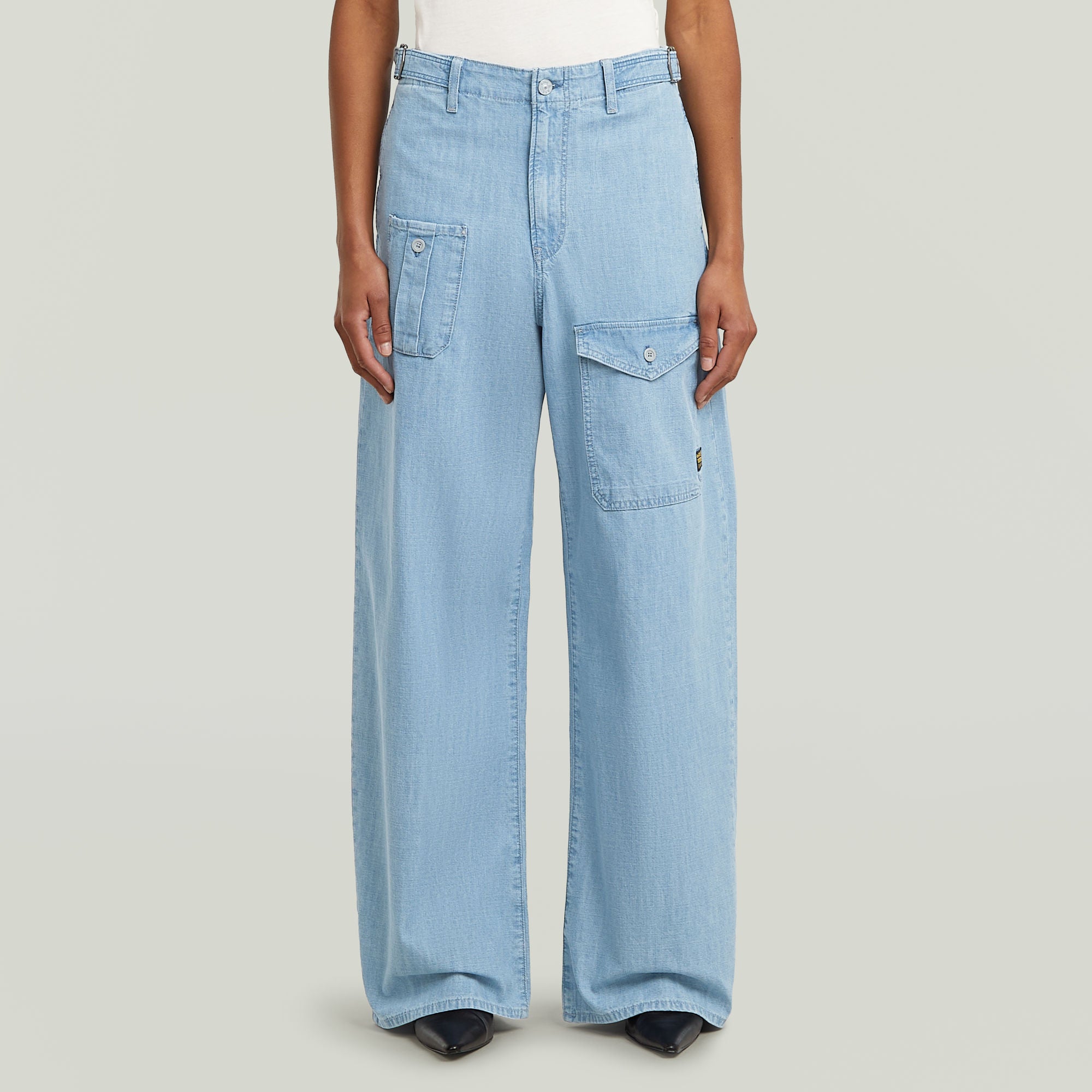 G-Star Raw - Belted Cargo Loose 2.0 Jean - Faded Breeze