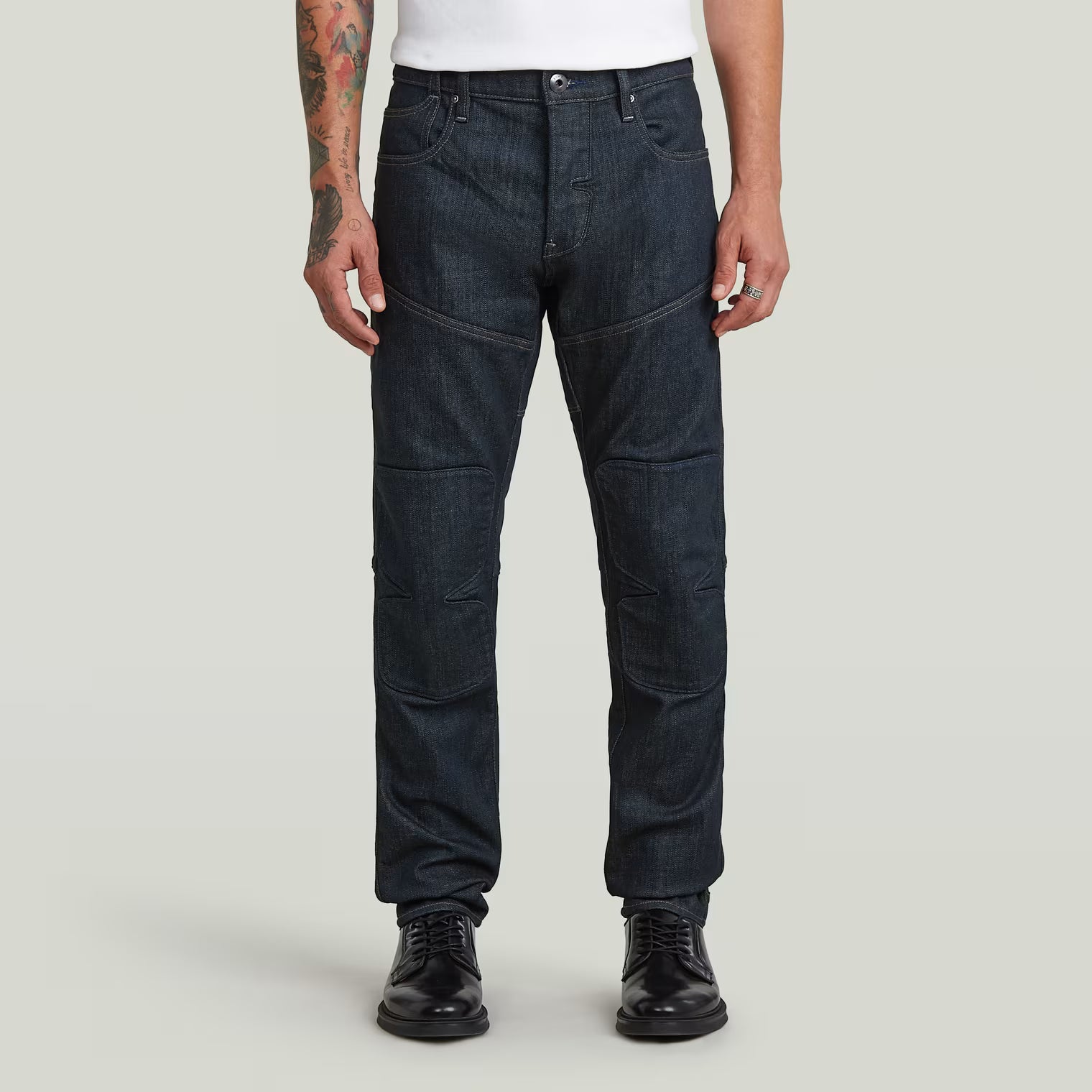 G-Star Raw - Biker Patched 3D Slim Jean - Neo Raw Denim