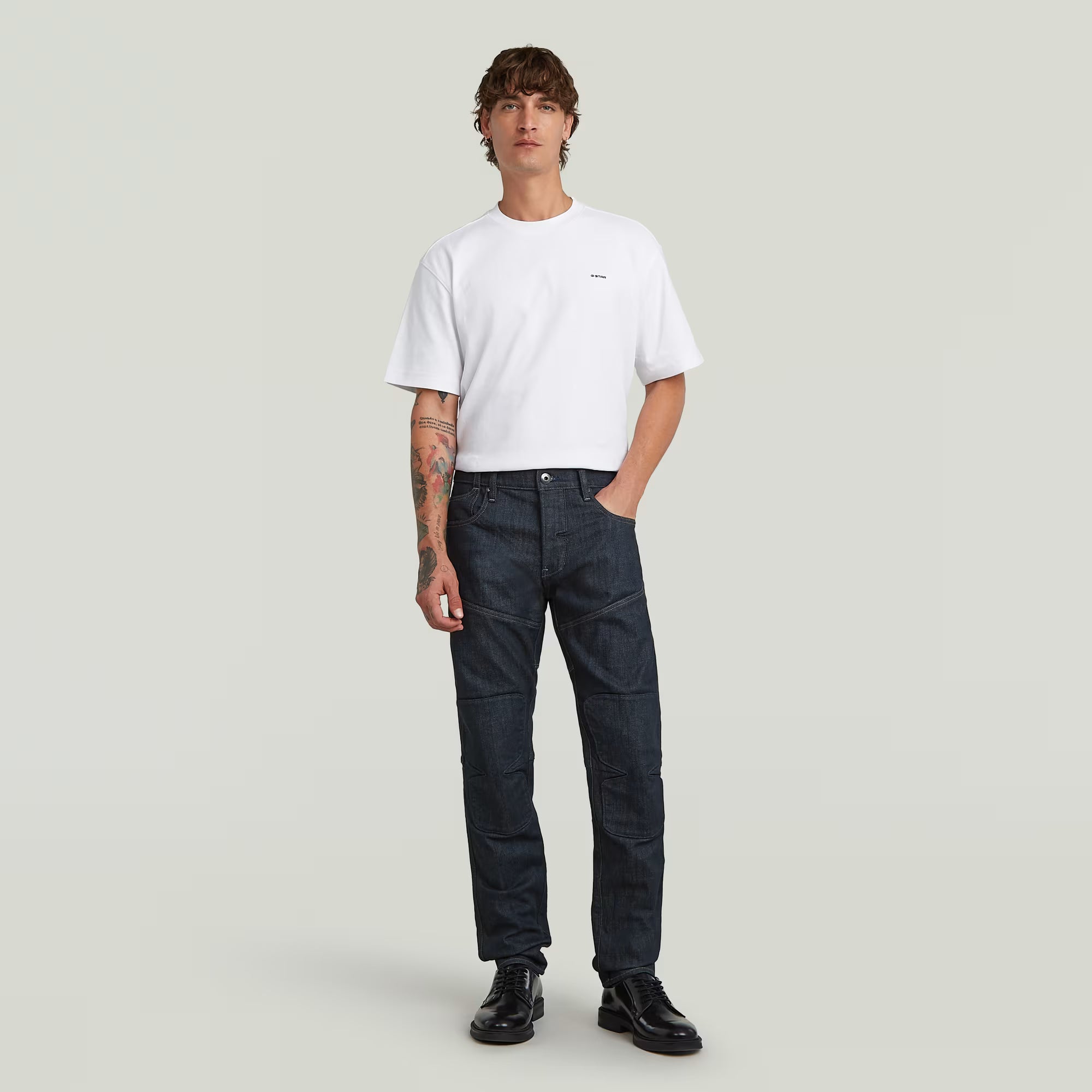 G-Star Raw - Biker Patched 3D Slim Jean - Neo Raw Denim