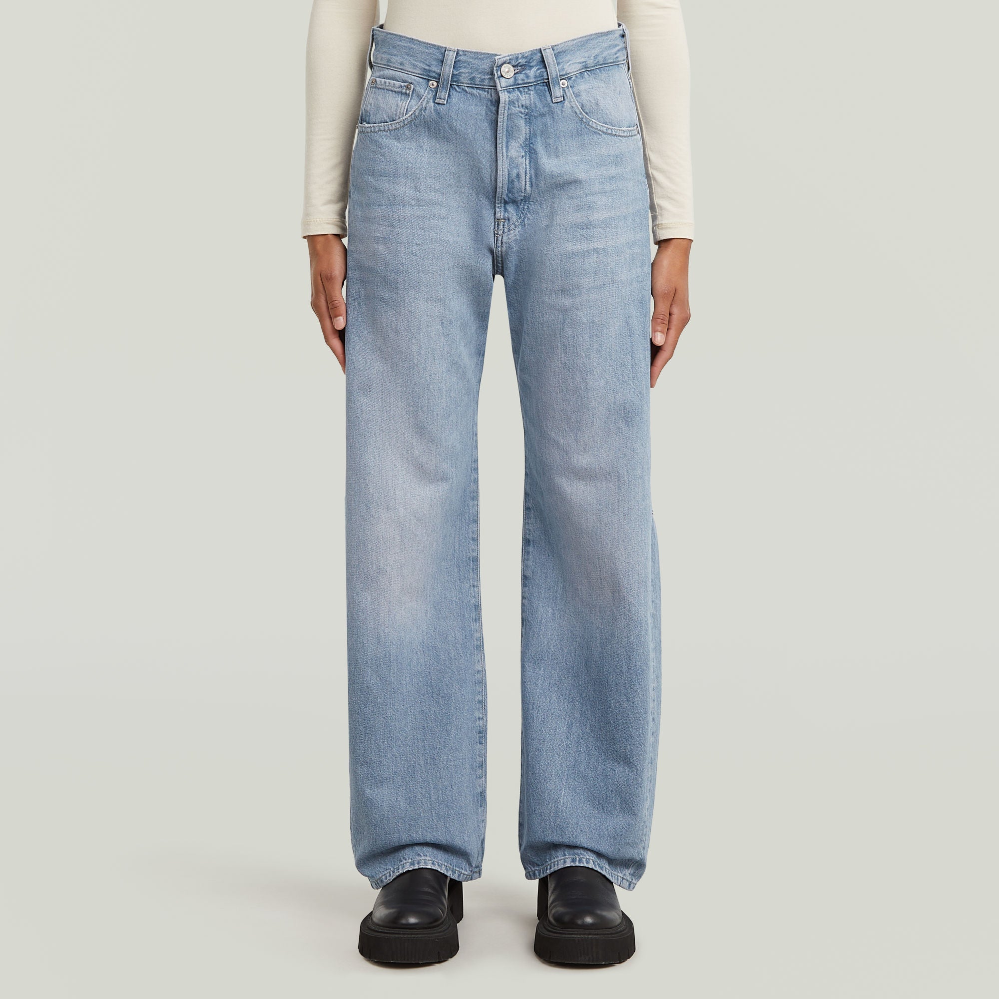 G-Star Raw - Bowey 3D Boyfriend Jean - Vintage Platinum Blue
