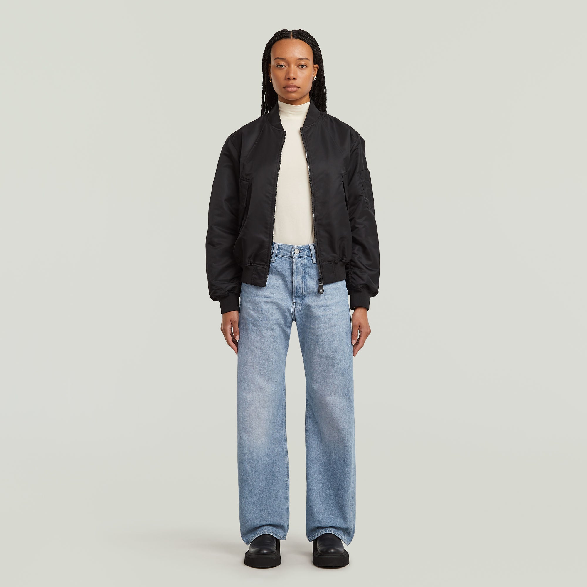 G-Star Raw - Bowey 3D Boyfriend Jean - Vintage Platinum Blue