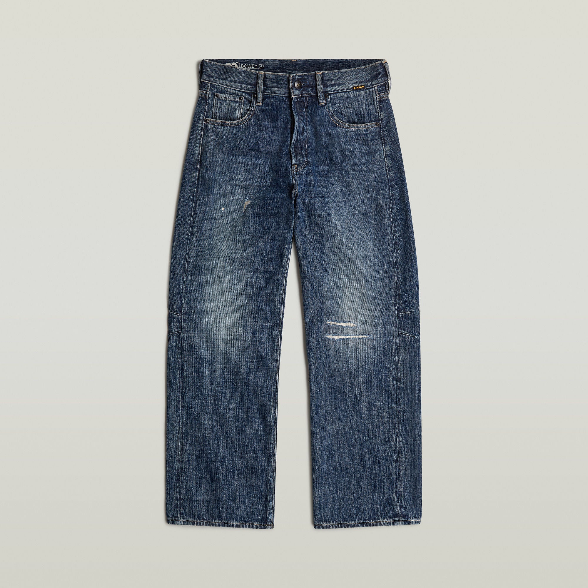 G-Star Raw - Bowey 3D Boyfriend Jean - Antique Faded Blue Heron Restored