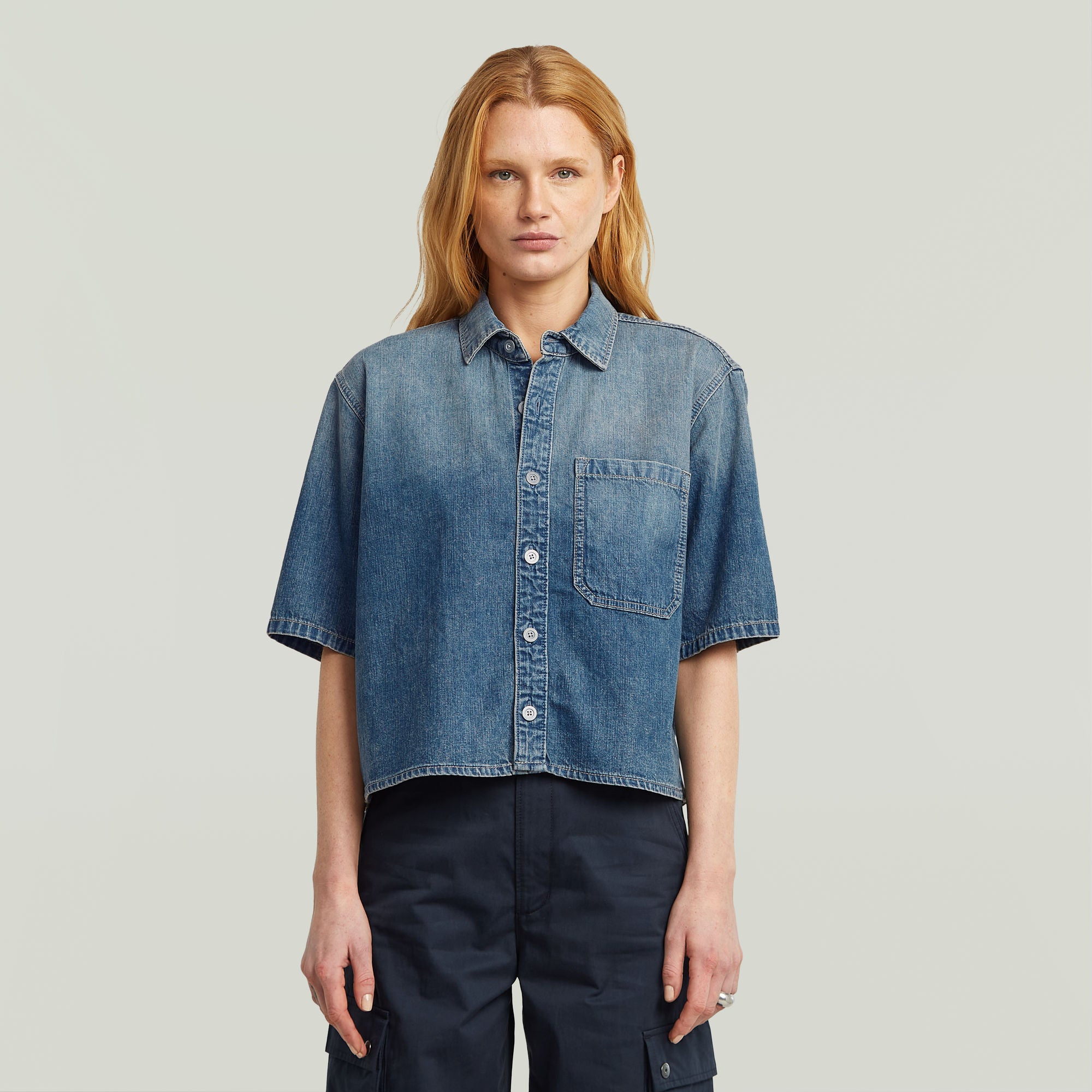 G-Star Raw - Boxy Relaxed SS Shirt - Faded Terme