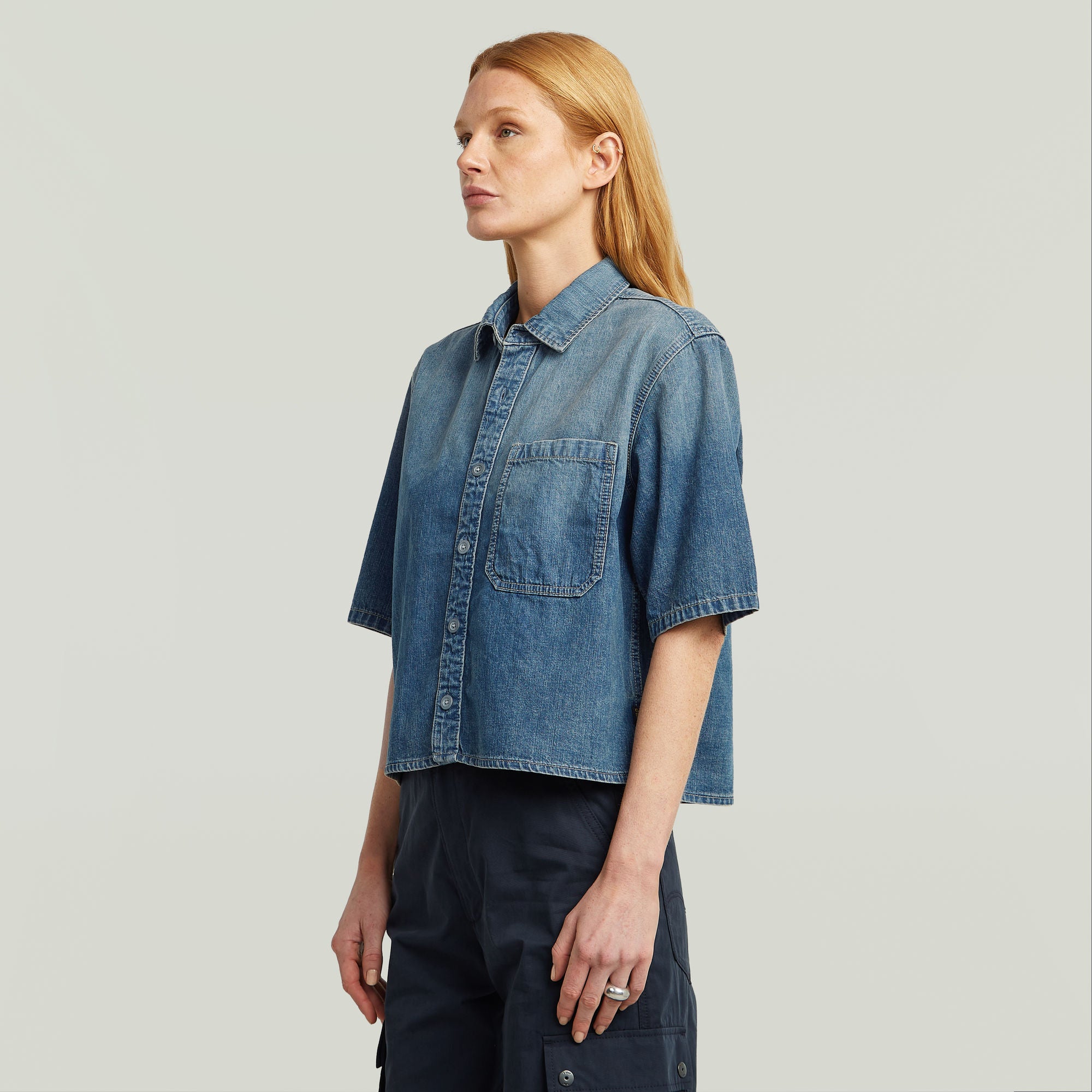 G-Star Raw - Boxy Relaxed SS Shirt - Faded Terme