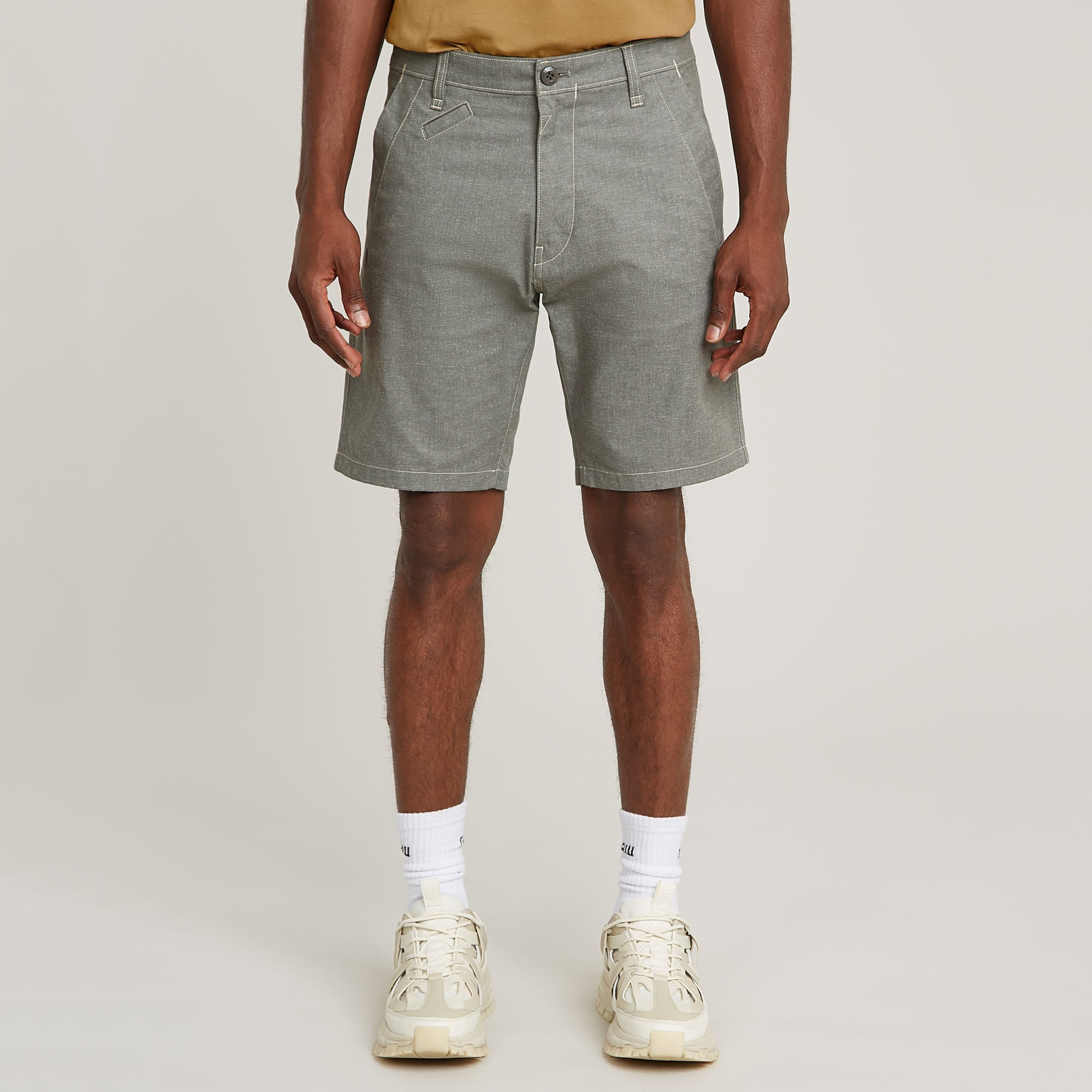 G-Star Raw - Bronson 3.0 Slim Chino Short - GS Grey/Milk Dobby