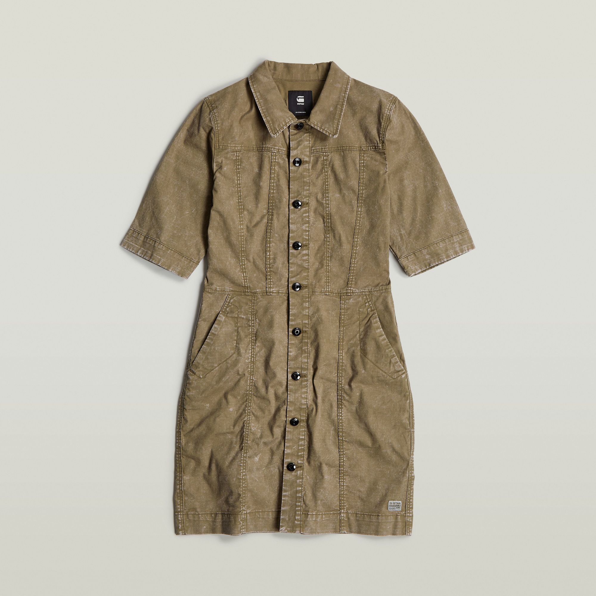 G-Star Raw - Button Through SS Dress - Antic Green