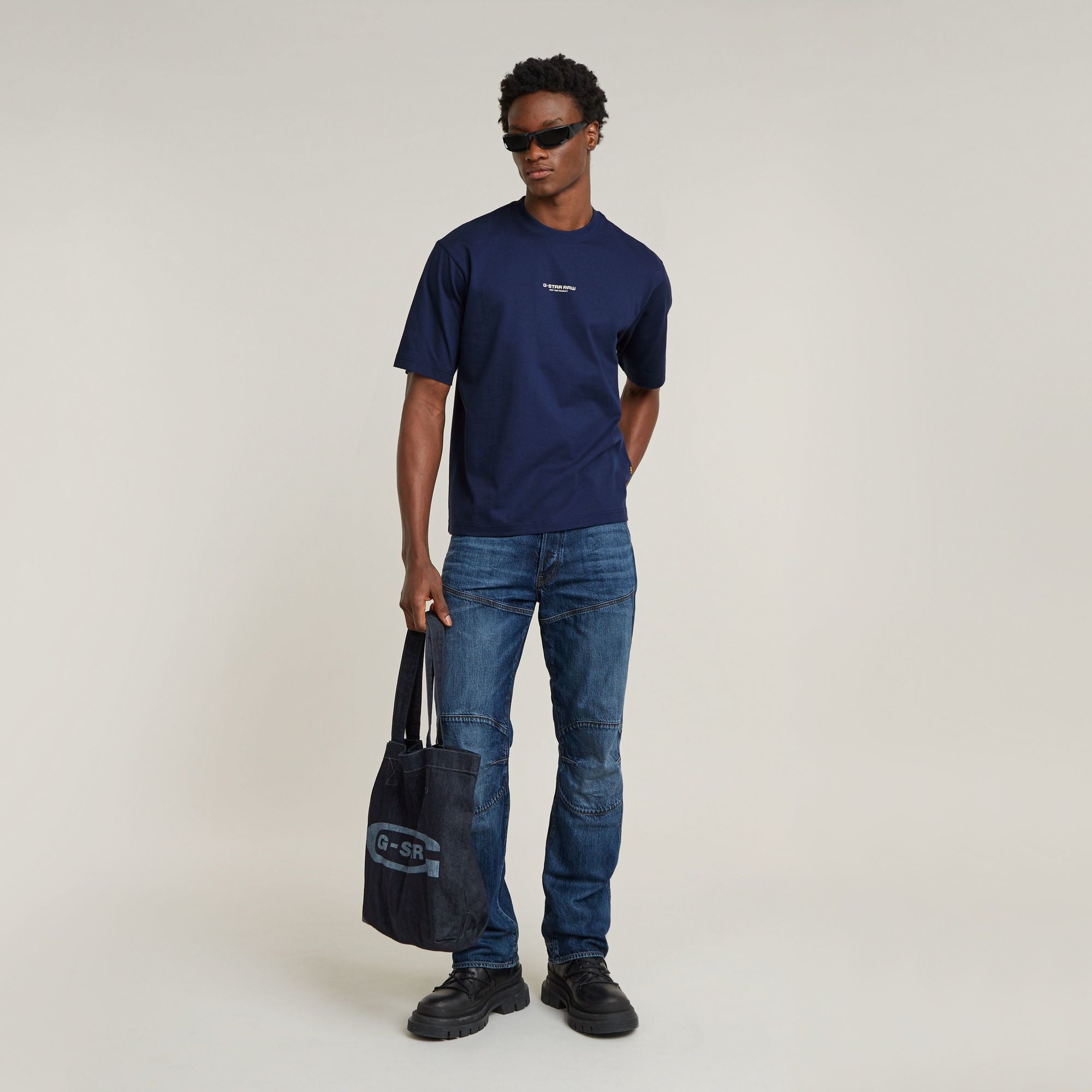 G-Star Raw - Center Chest Boxy Tee - Imperial Blue