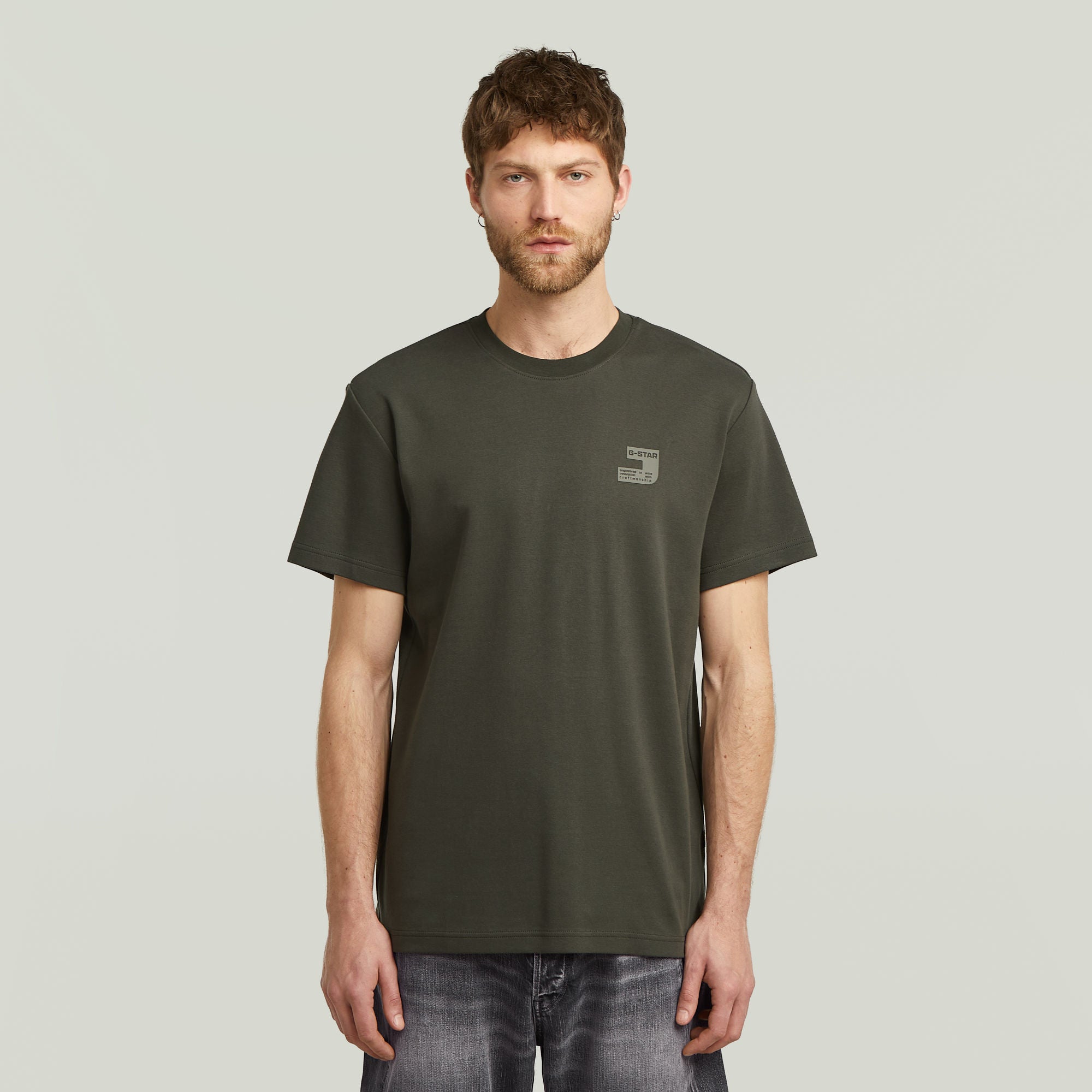 G-Star Raw - Chest Logo R Tee - Asfalt