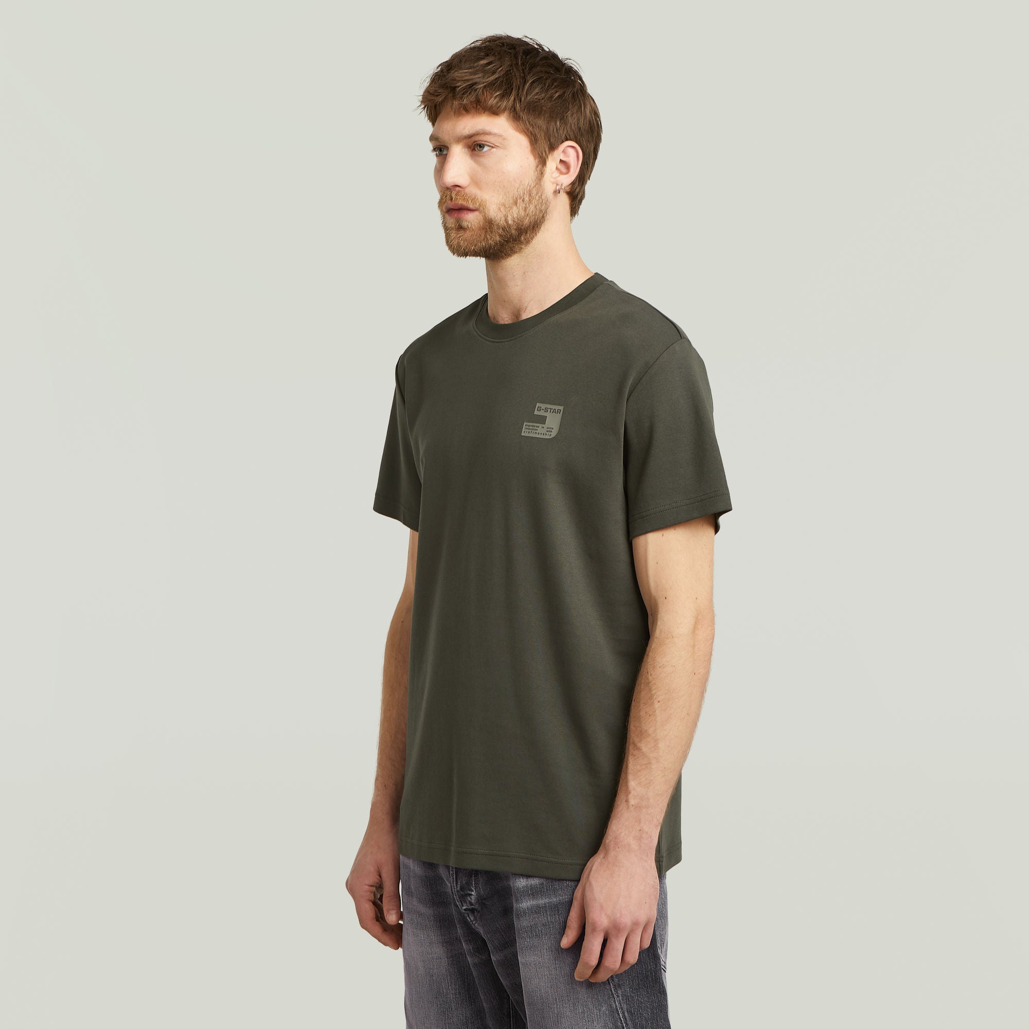 G-Star Raw - Chest Logo R Tee - Asfalt