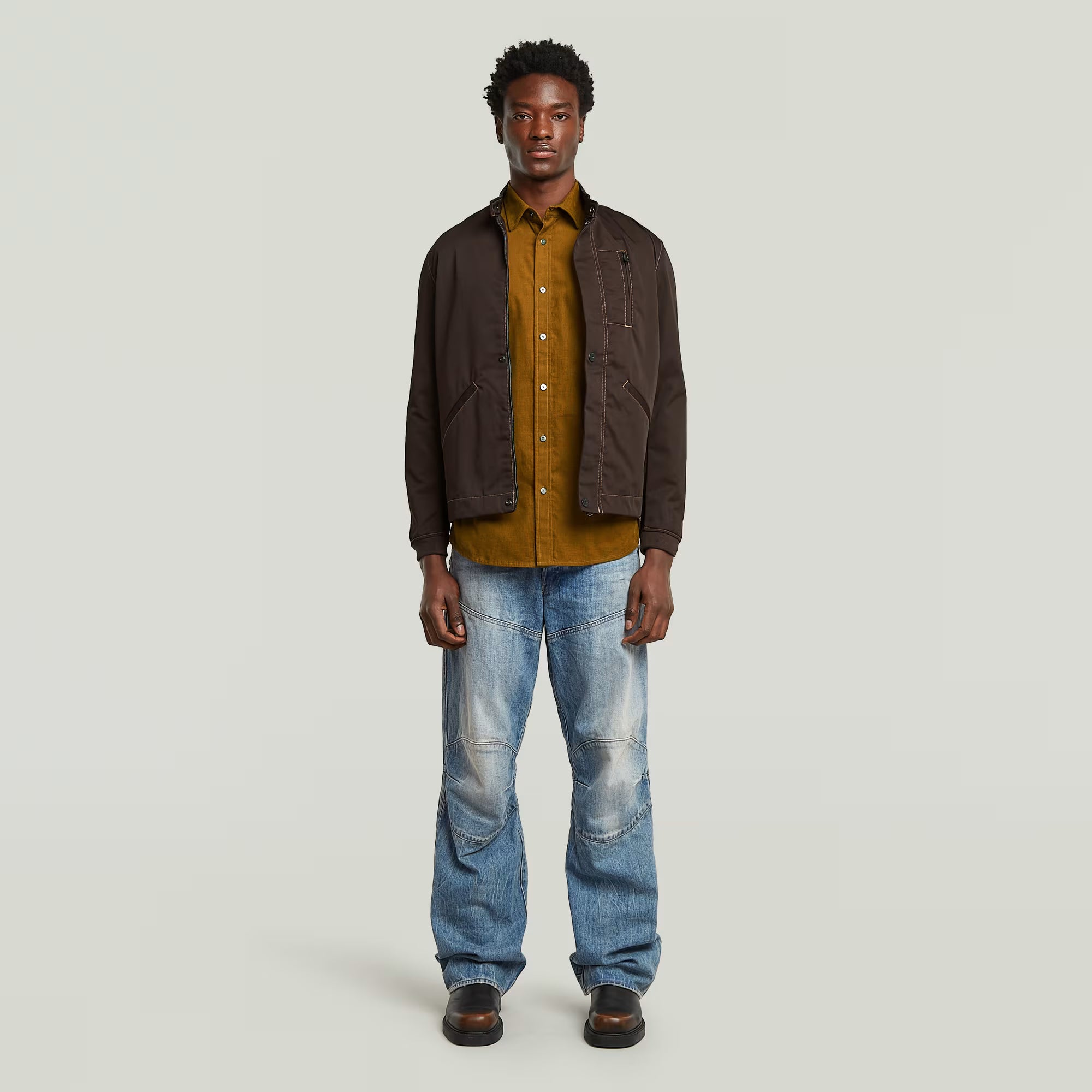 G-Star Raw - Clean Regular LS Shirt - Oxide Ocre