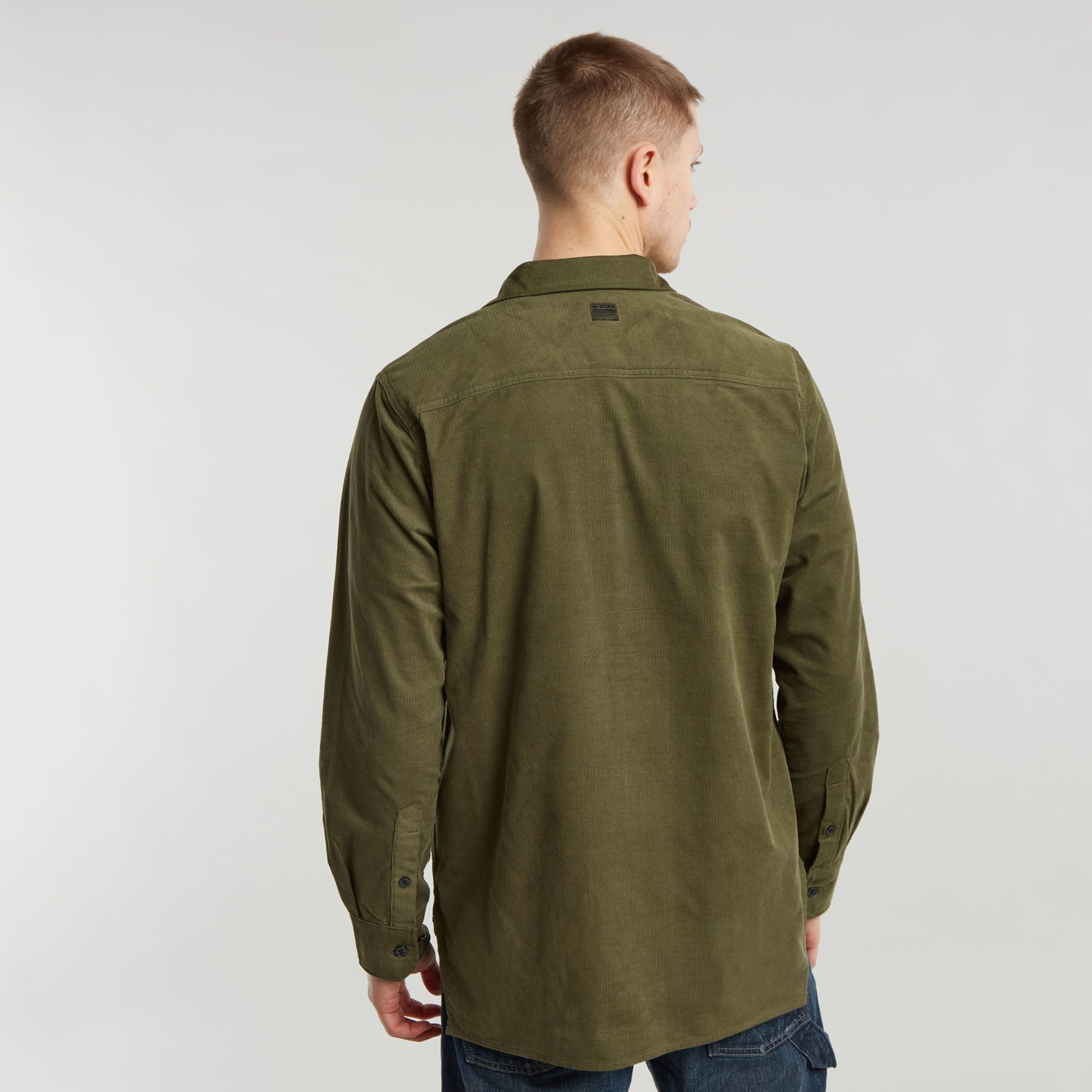 G-Star Raw - Clean Regular LS Shirt - Dark Moss