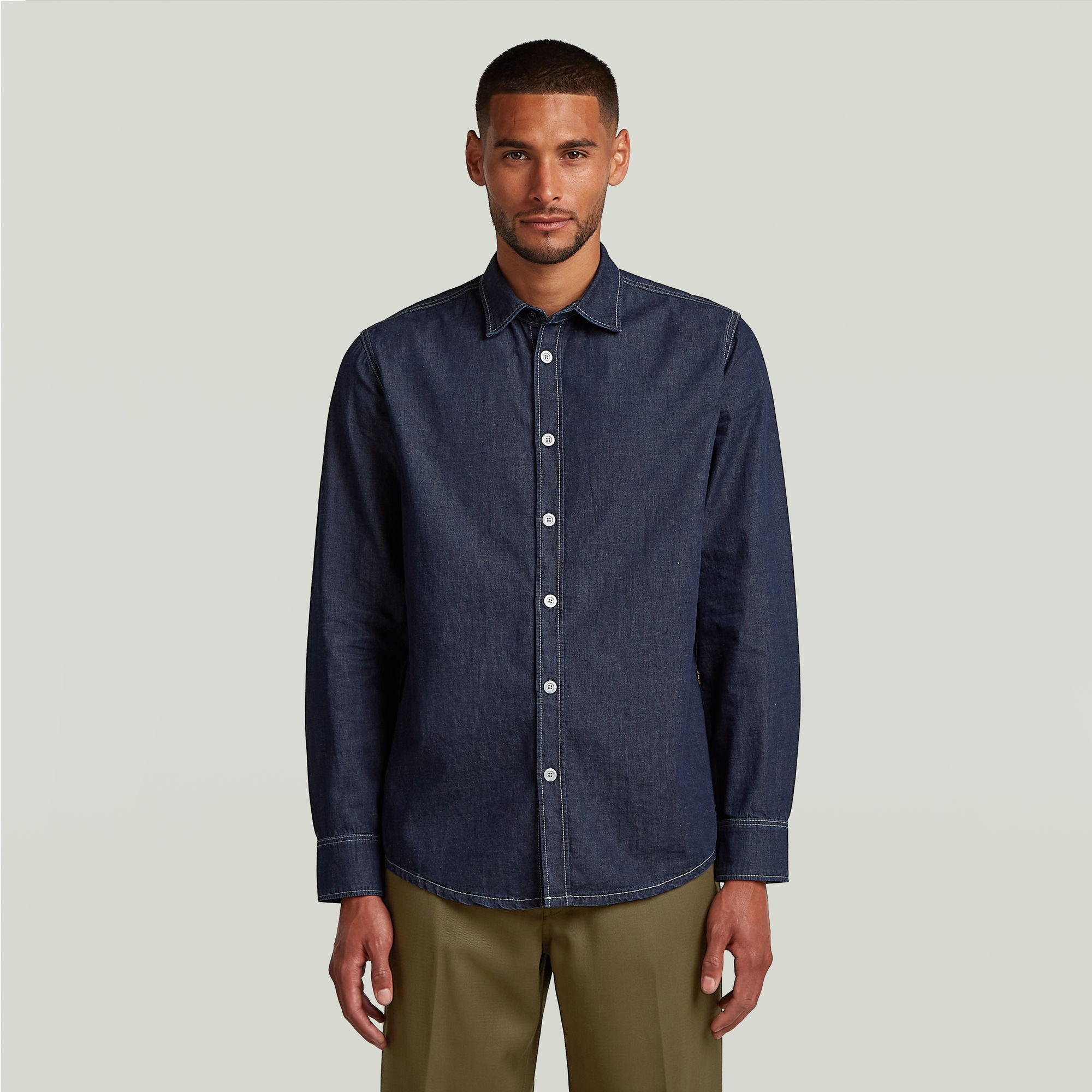 G-Star Raw - Clean Slim LS Shirt - Rinsed