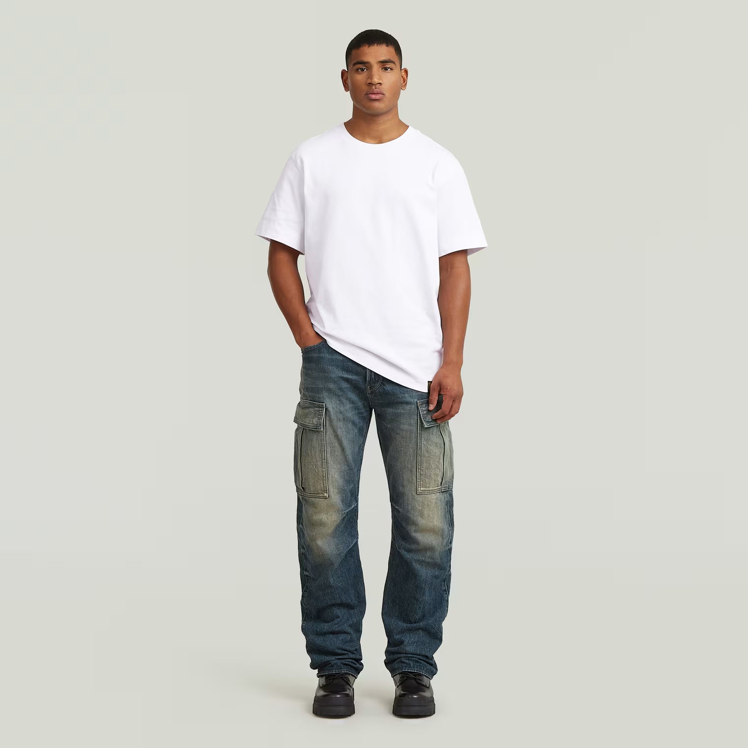 G-Star Raw - Contor 3D Regular Cargo Jean - Antique Faded Blueschist