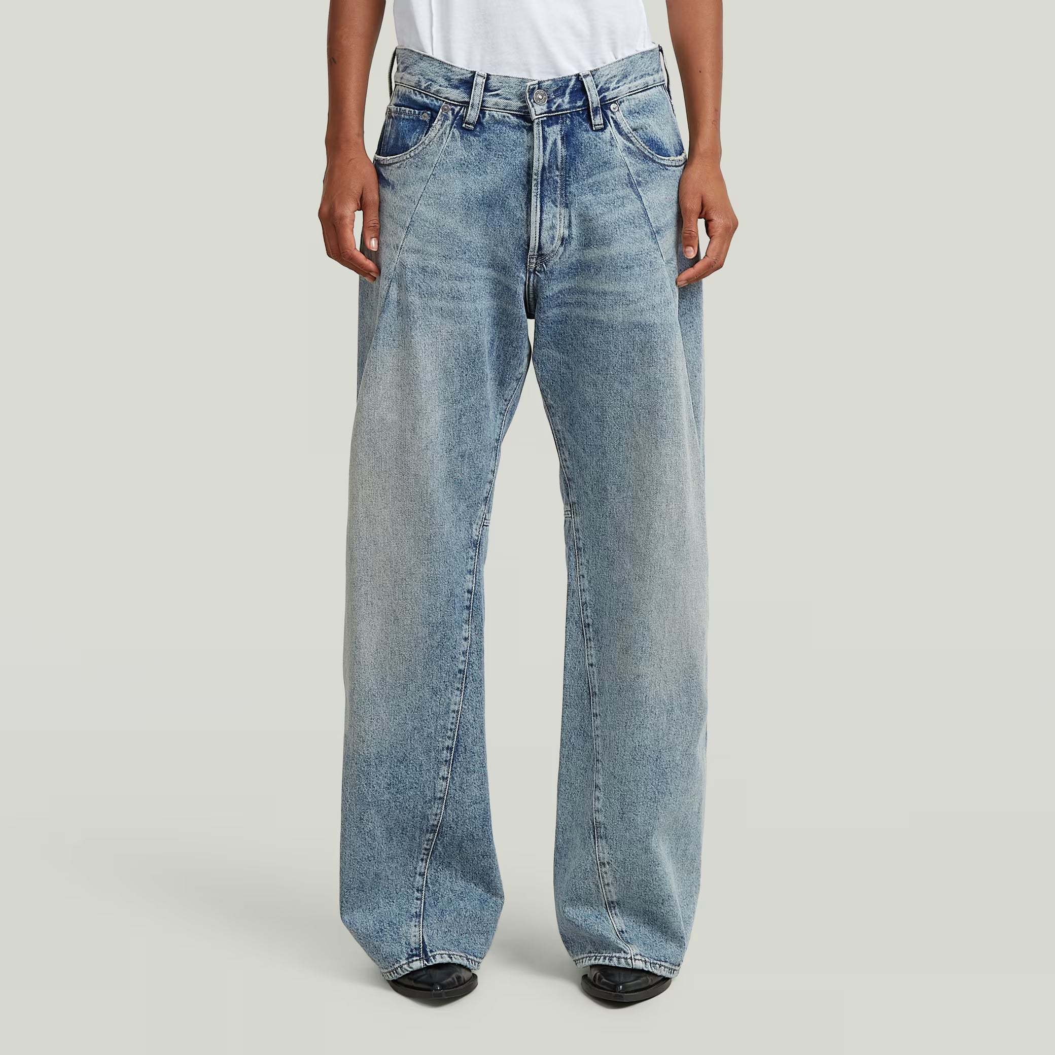 G-Star Raw - Contor 3D Wide Pleat Jean - Vintage Aegean Sea