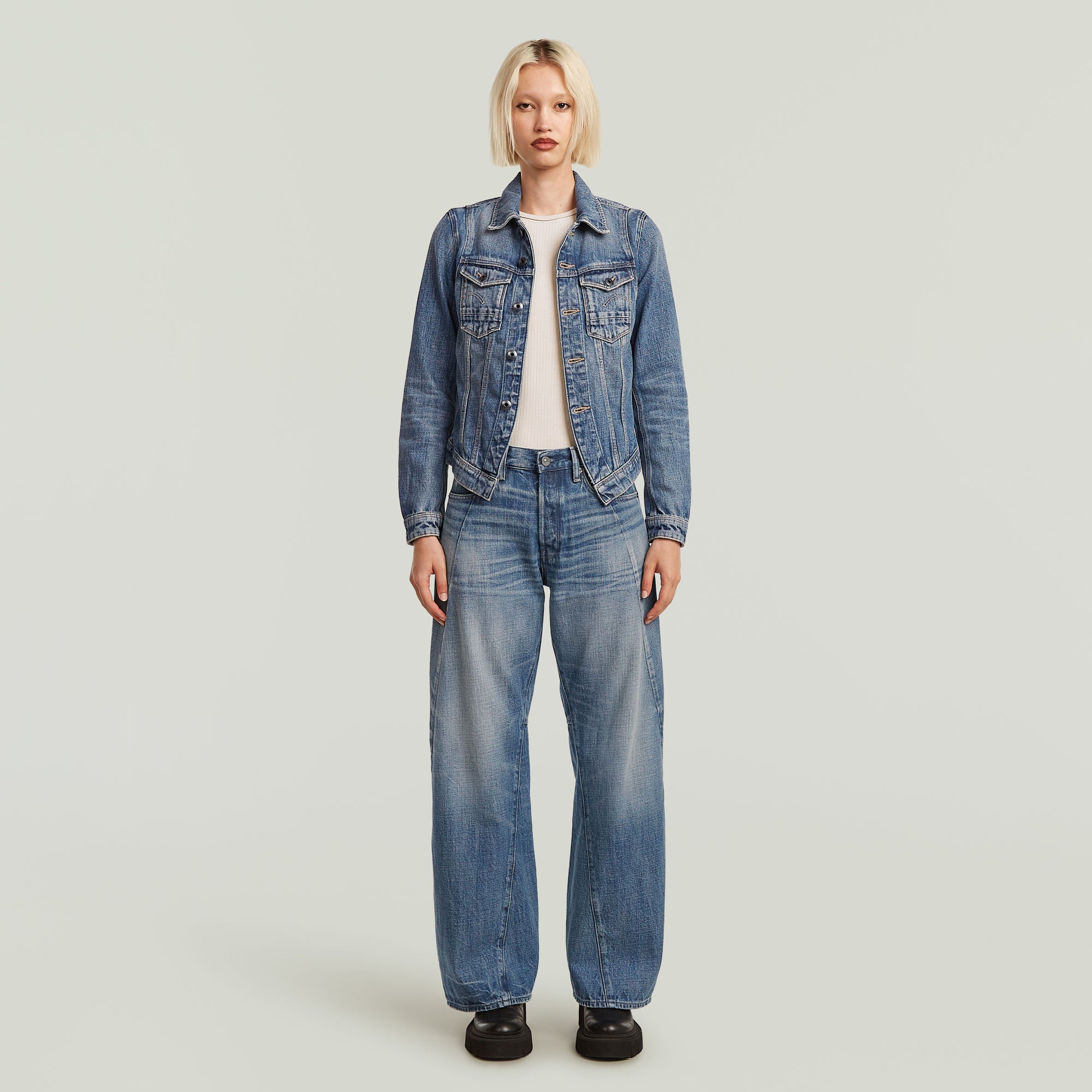 G-Star Raw - Contor 3D Wide Jean - Faded Typhoon