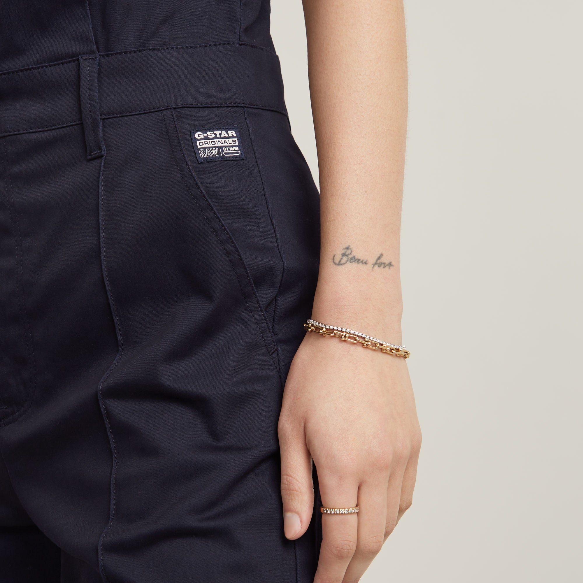 G-Star Raw - Core  Sleeveless Jumpsuit - Osaka Blue