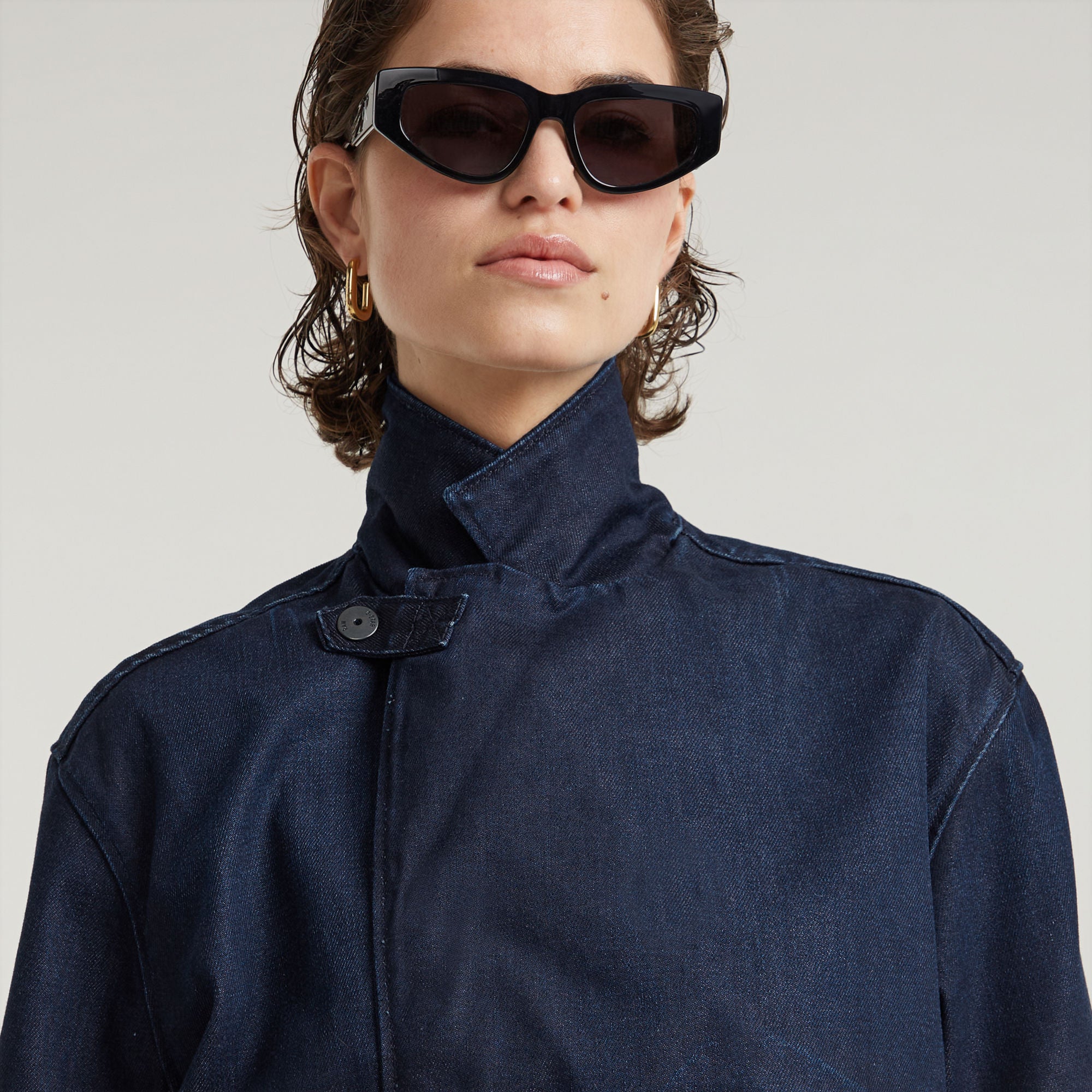 G-Star Raw - Cropped Peacoat Jacket - Worn In Deep Frisian Night