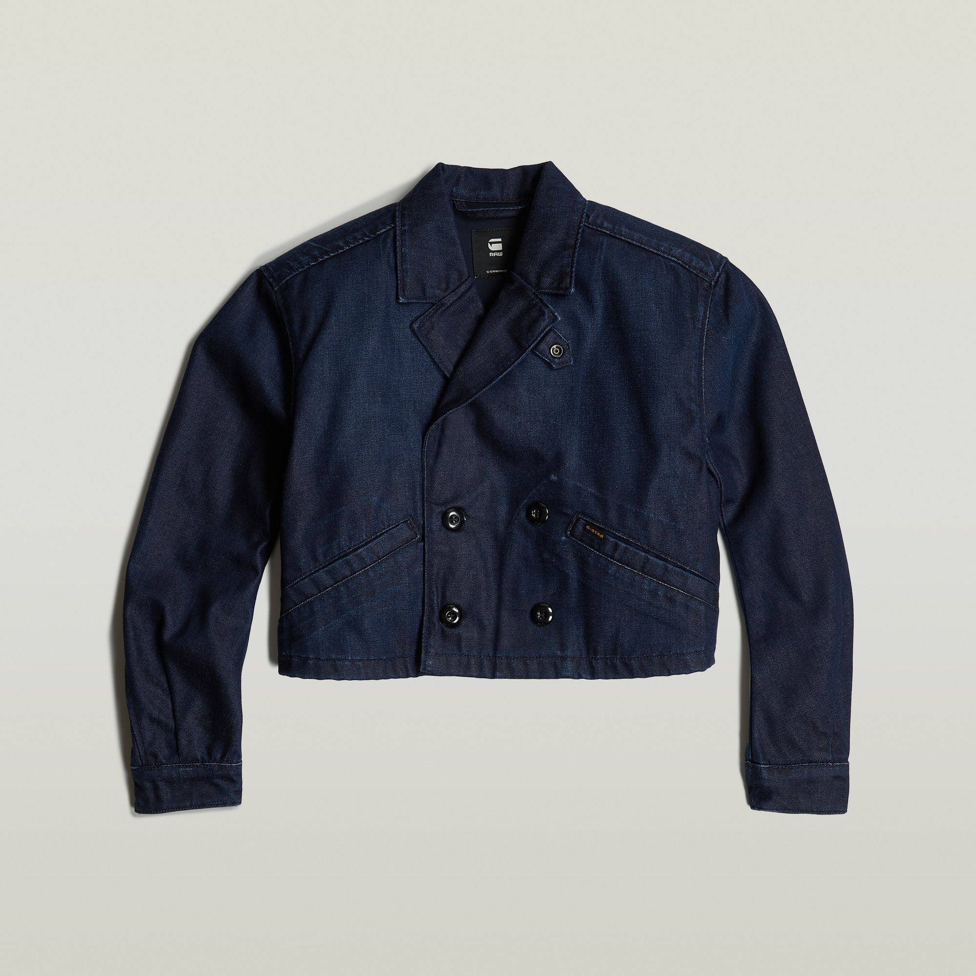 G-Star Raw - Cropped Peacoat Jacket - Worn In Deep Frisian Night