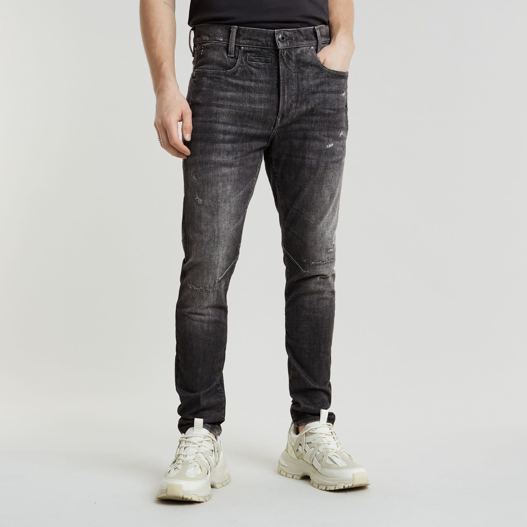 G-Star Raw - D-Staq 3D Slim Jean - Worn In Vulcanic Ash Restored