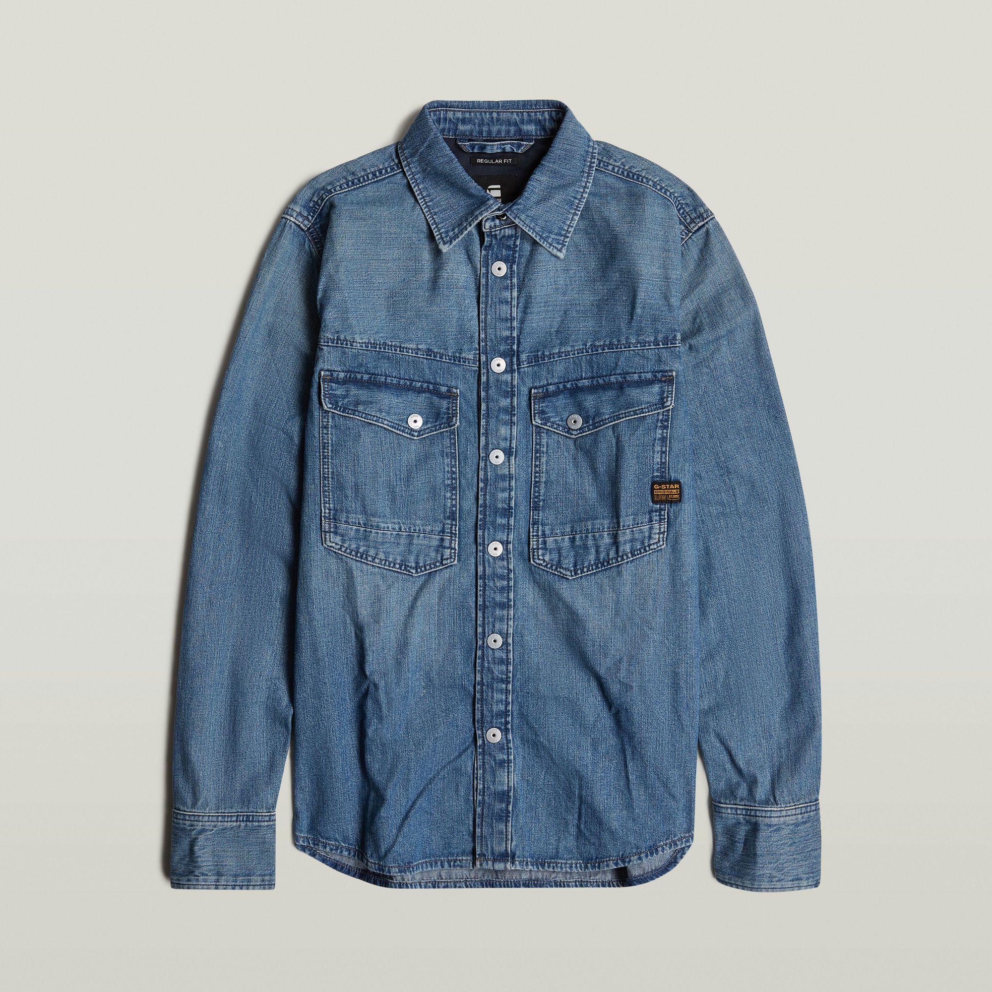 G-Star Raw - Dakota Regular LS Shirt - Faded Coastal Waters