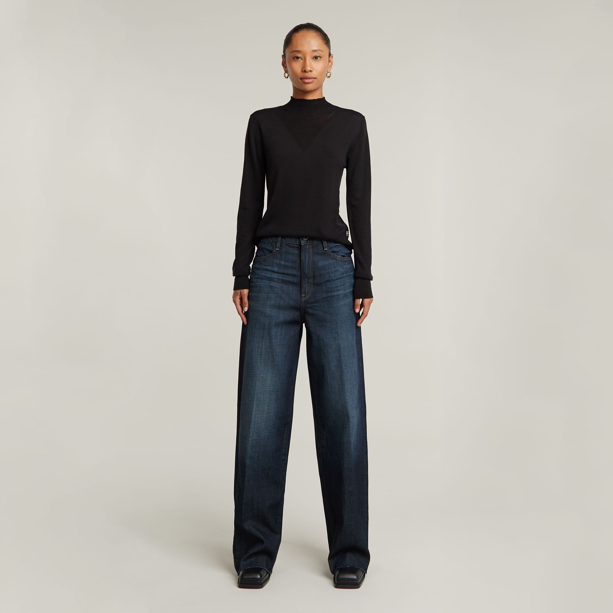 G-Star Raw - Deck 1.0 Ultra High Wide Leg Jean - Worn In Deep Forest